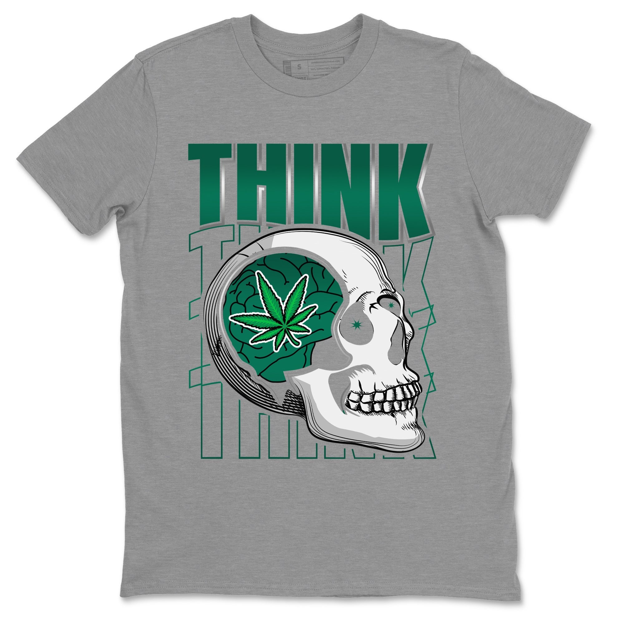 Think Skeleton Unisex Tops - Air Jordan 1 Gorge Green
