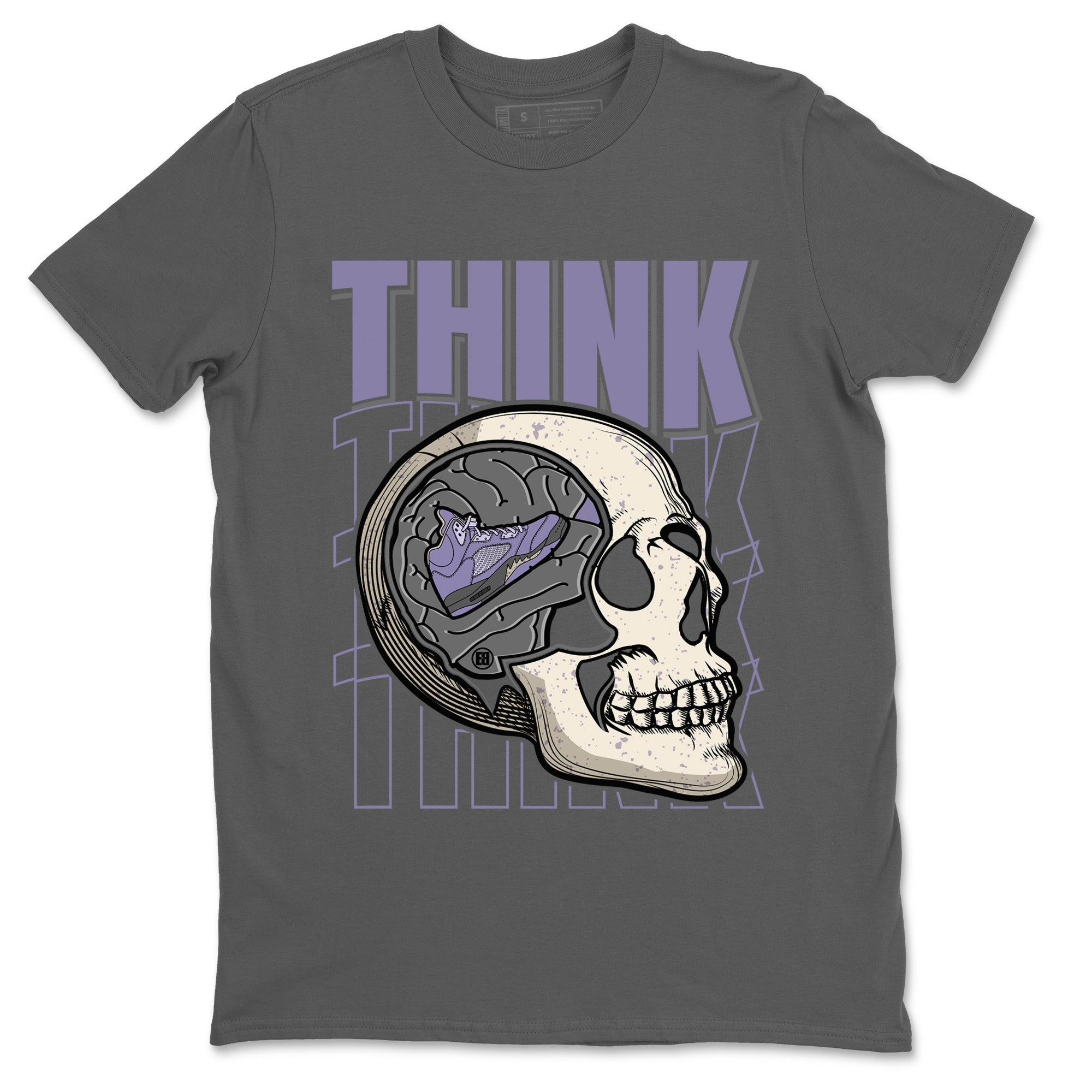 Think Think Think Unisex Tops - Air Jordan 5 Indigo Haze