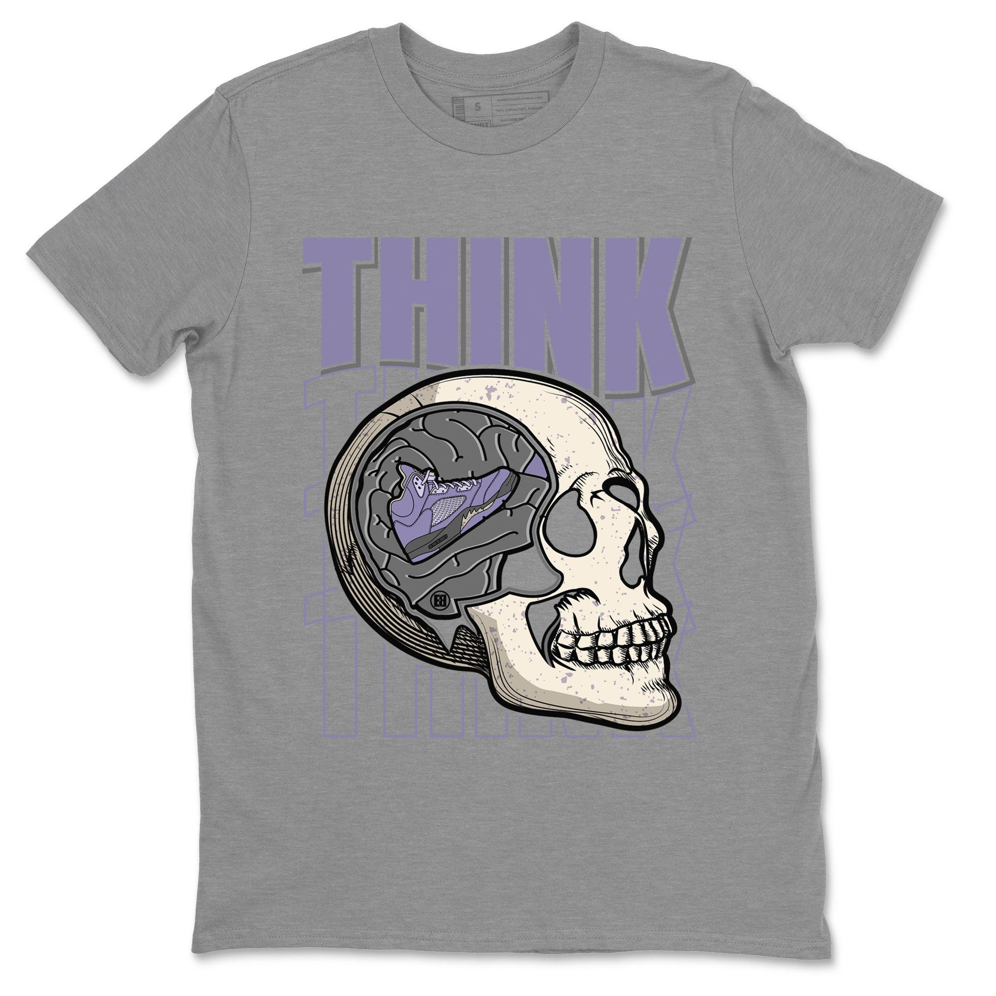 Think Think Think Unisex Tops - Air Jordan 5 Indigo Haze