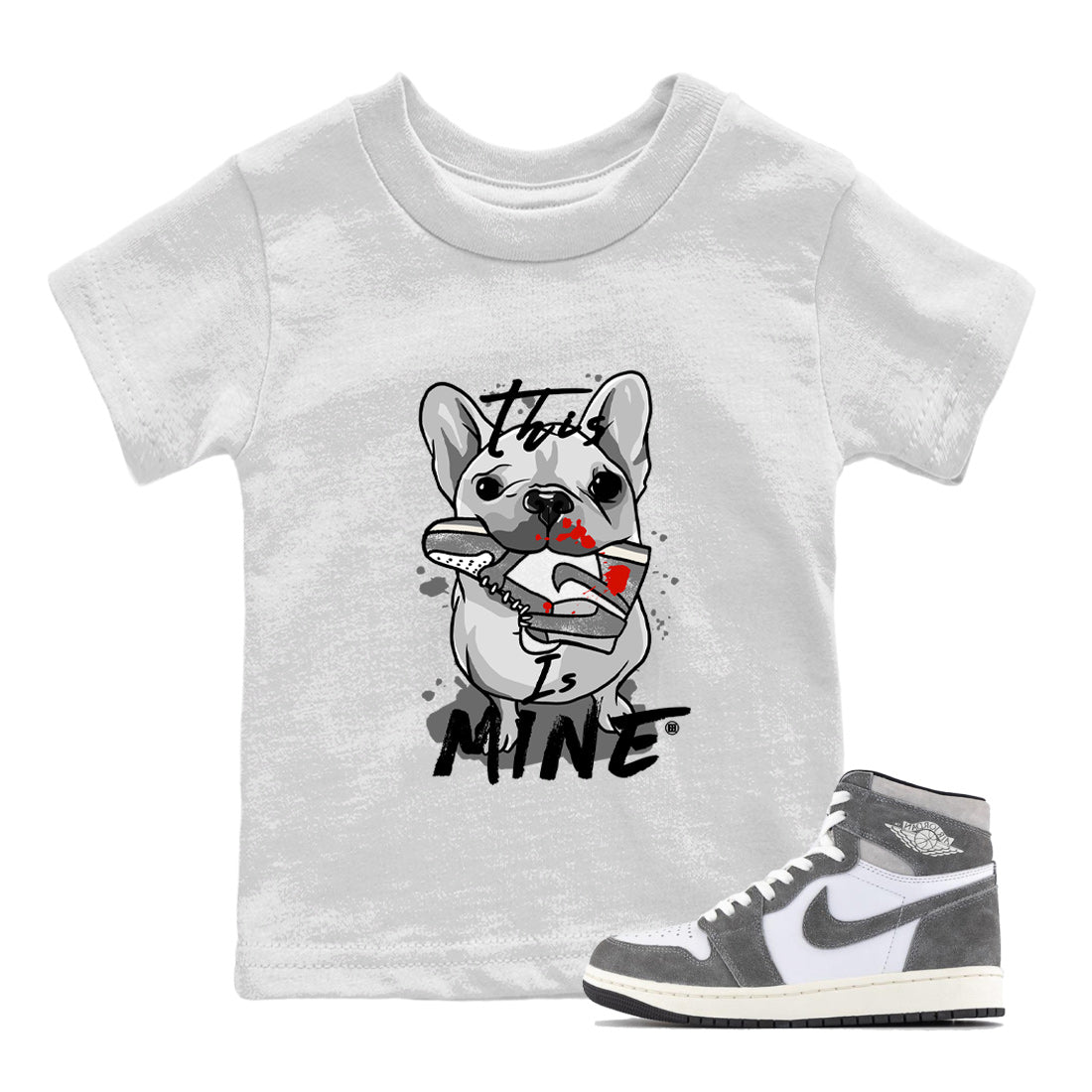 This Is Mine Kids Tops - Air Jordan 1 Washed Heritage
