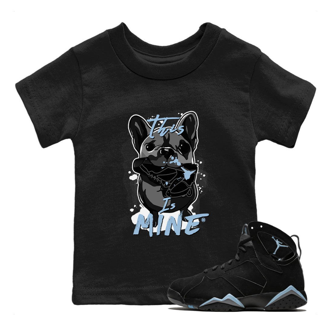 This Is Mine Kids Tops - Air Jordan 7 Chambray