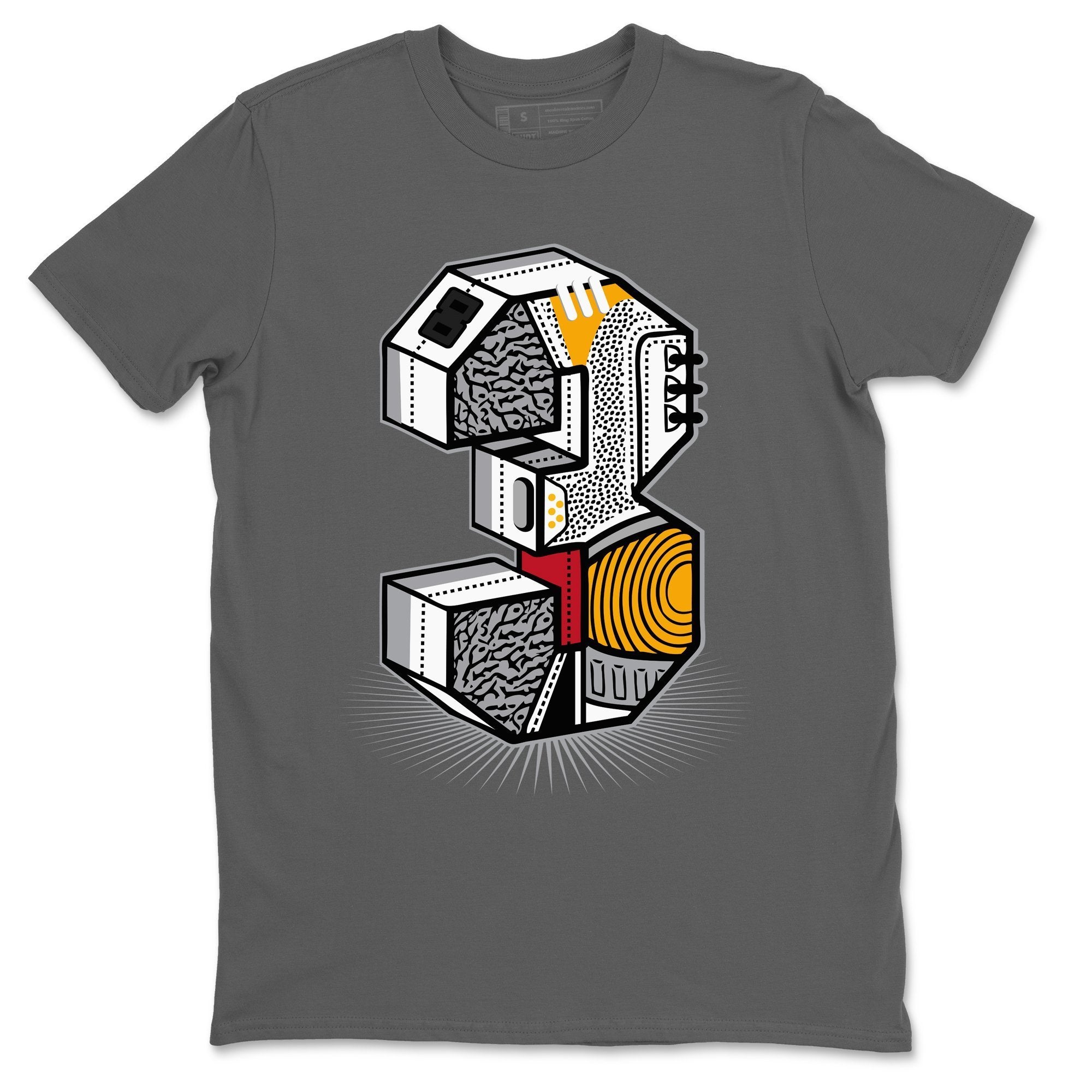 Three Statue Unisex Tops - Air Jordan 3 Cool Grey