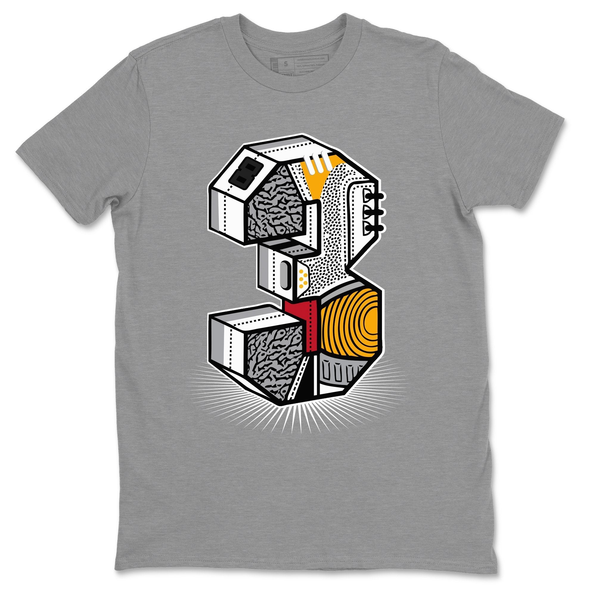 Three Statue Unisex Tops - Air Jordan 3 Cool Grey