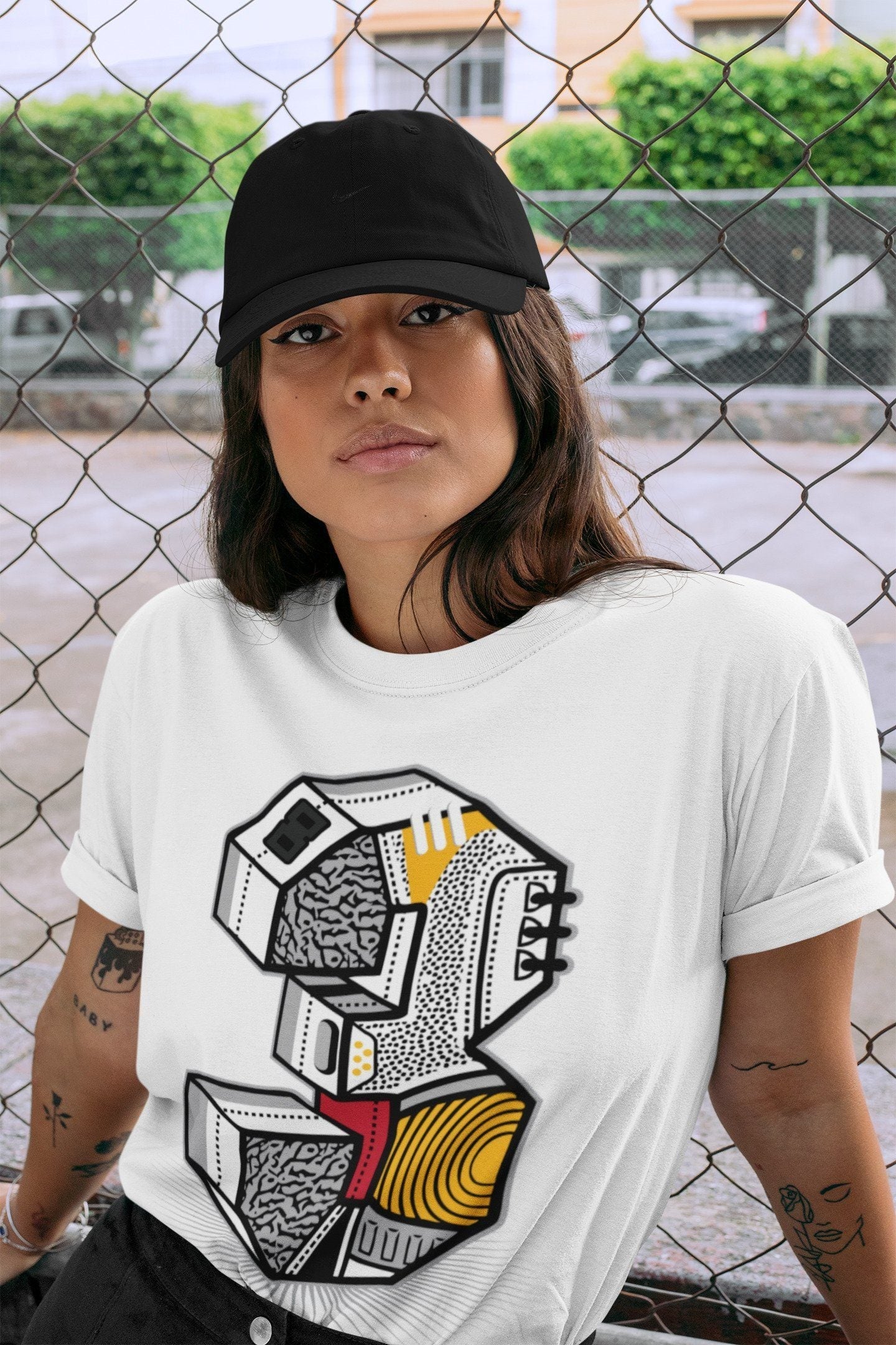 Three Statue Unisex Tops - Air Jordan 3 Cool Grey