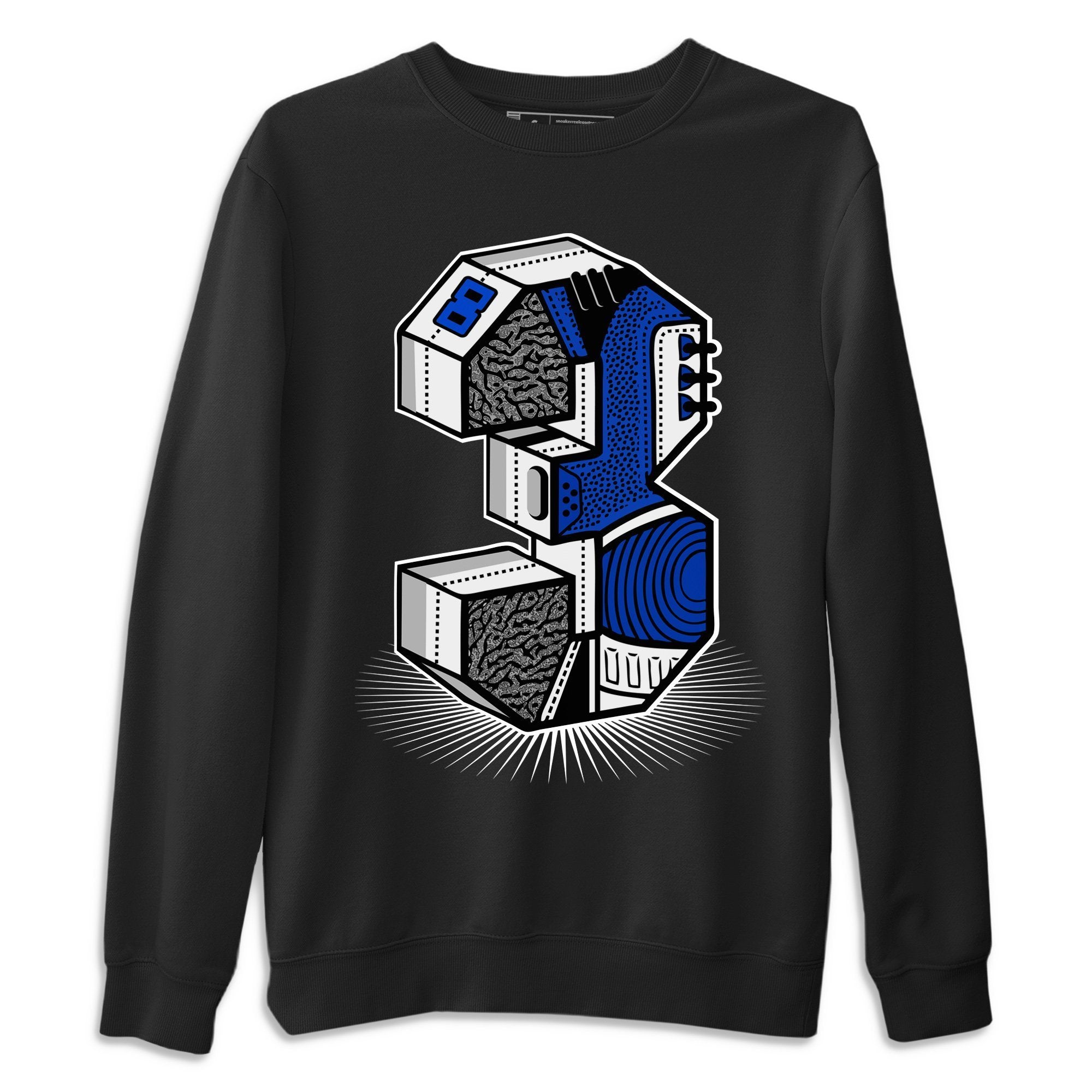 Three Statue Unisex Tops - Air Jordan 3 Racer Blue