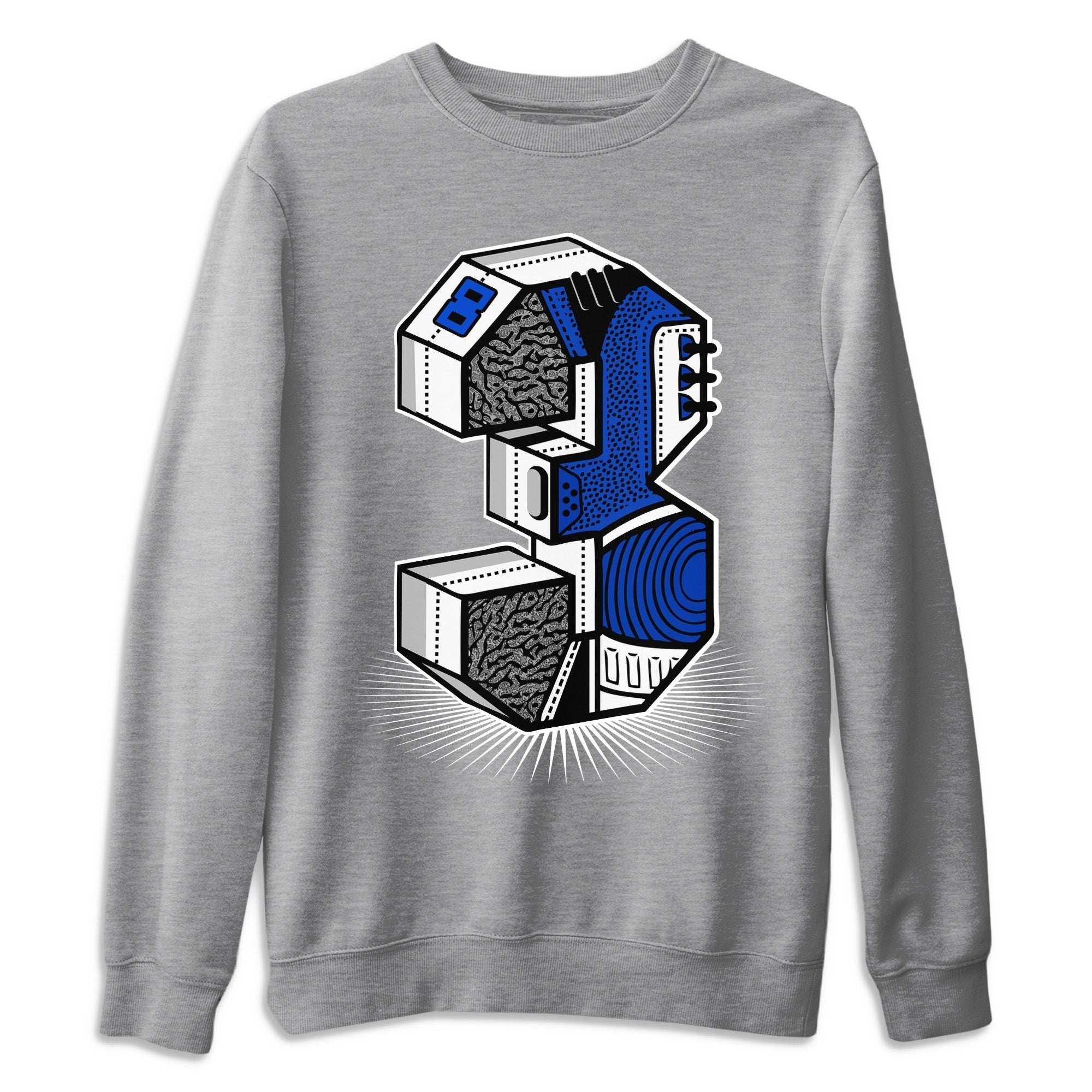 Three Statue Unisex Tops - Air Jordan 3 Racer Blue