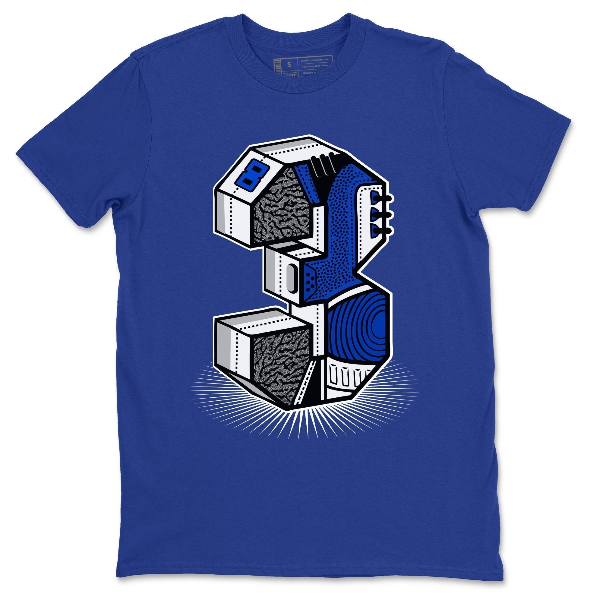 Three Statue Unisex Tops - Air Jordan 3 Racer Blue