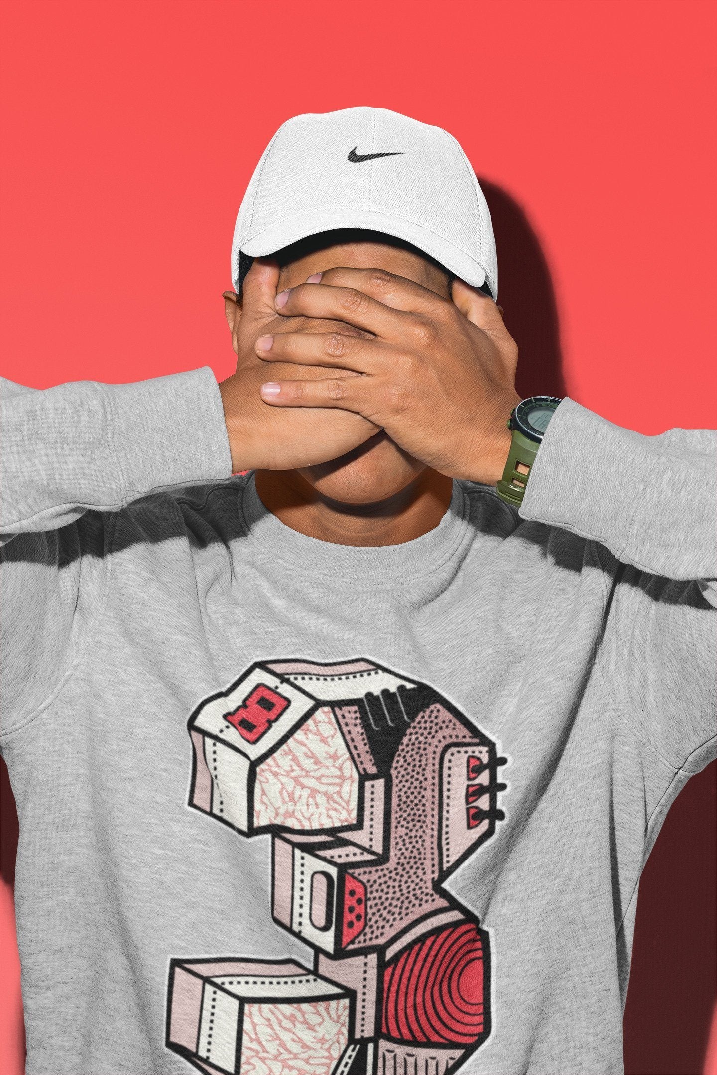 Three Statue Unisex Tops - Air Jordan 3 Rust Pink