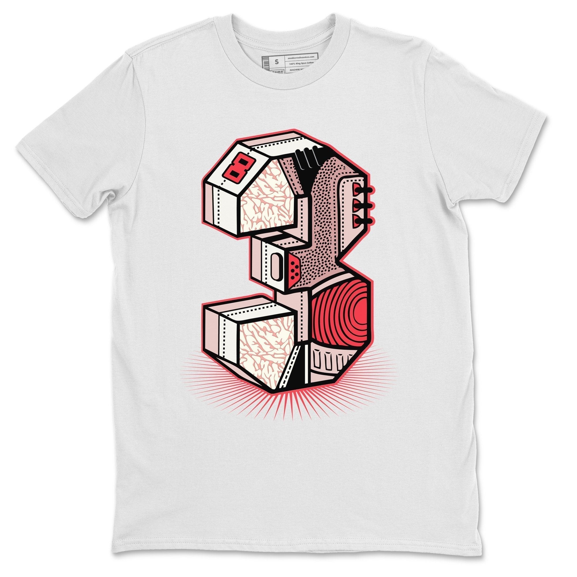 Three Statue Unisex Tops - Air Jordan 3 Rust Pink