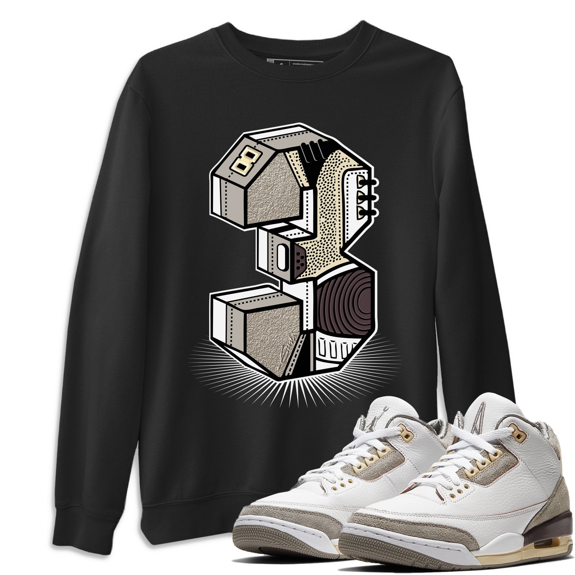 Three Statue Unisex Tops - Air Jordan 3 A Ma Maniere