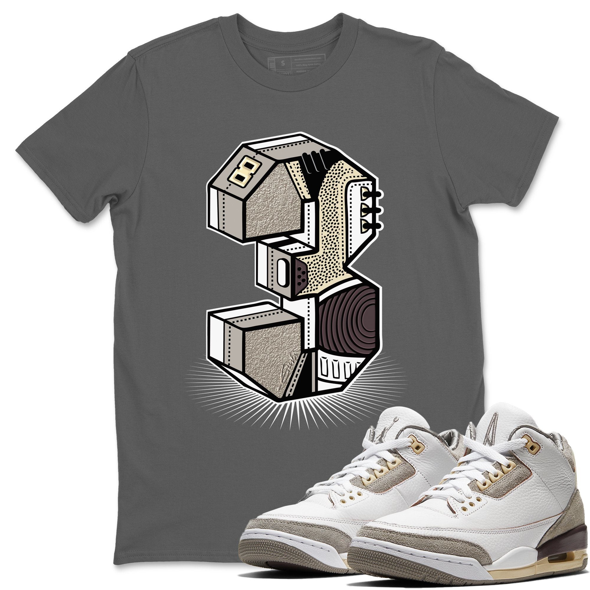Three Statue Unisex Tops - Air Jordan 3 A Ma Maniere