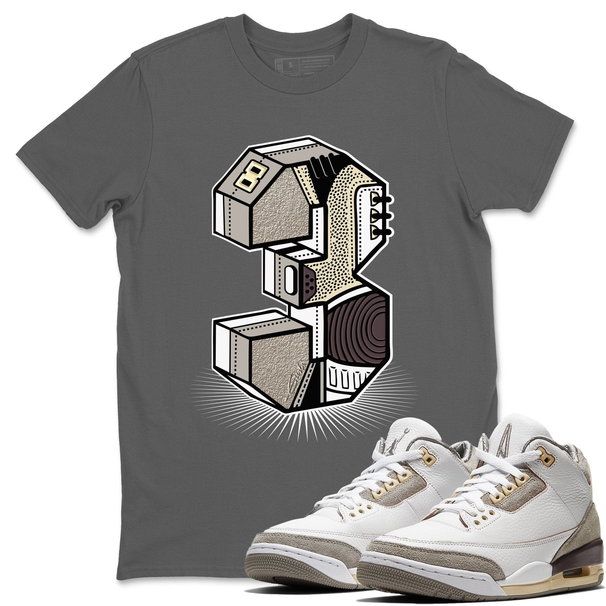 Three Statue Unisex Tops - Air Jordan 3 A Ma Maniere