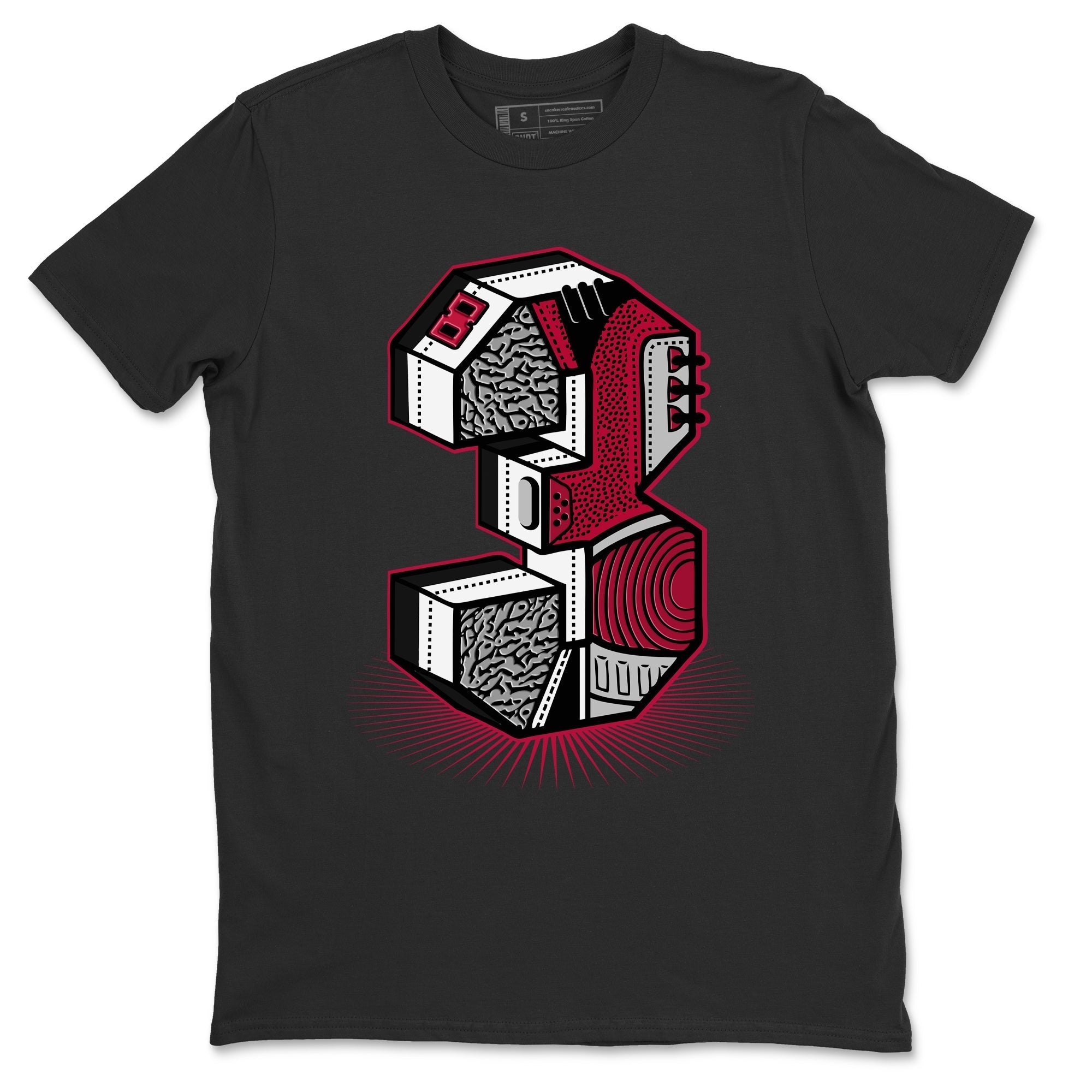 Three Statue Unisex Tops - Air Jordan 3 Cardinal