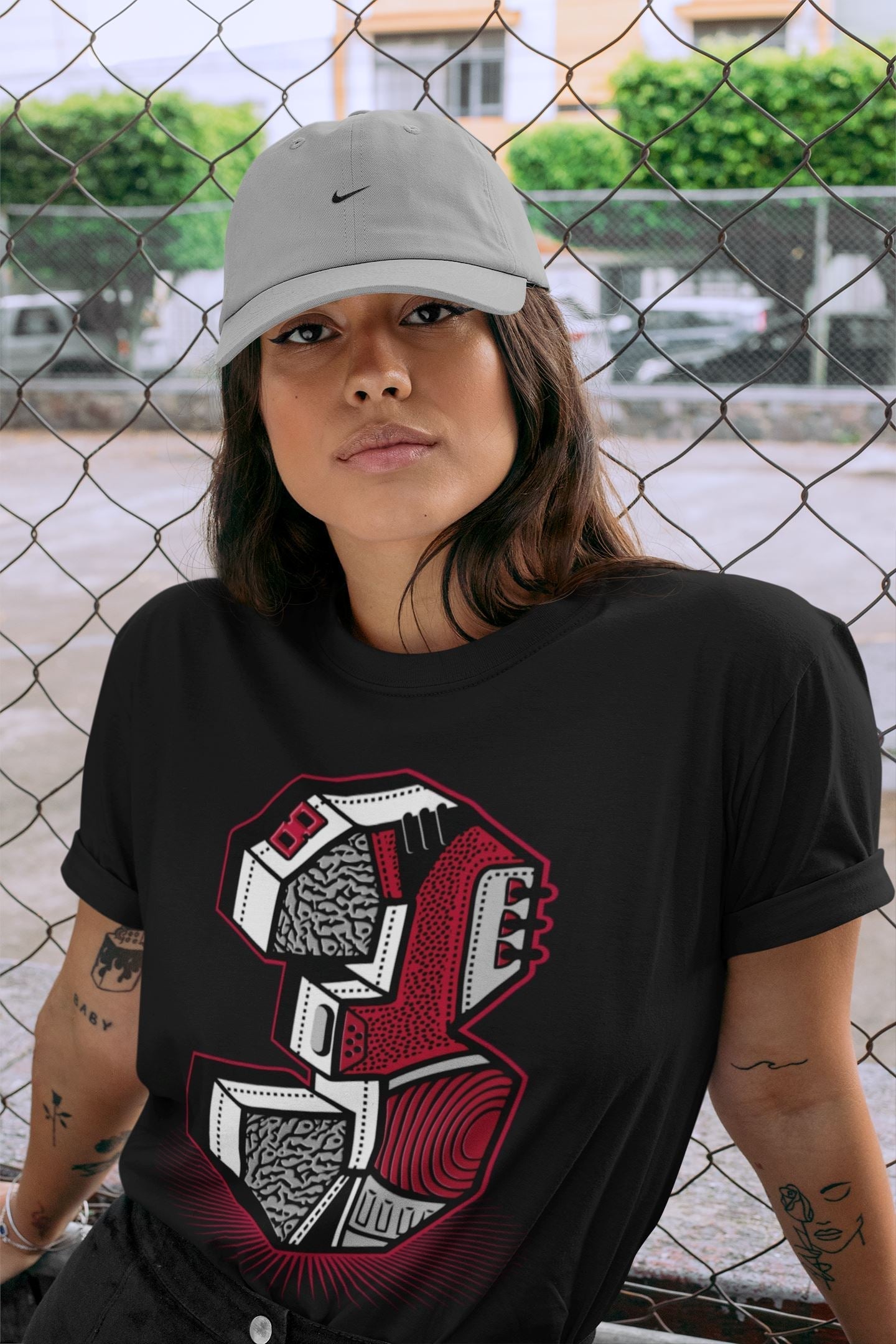 Three Statue Unisex Tops - Air Jordan 3 Cardinal