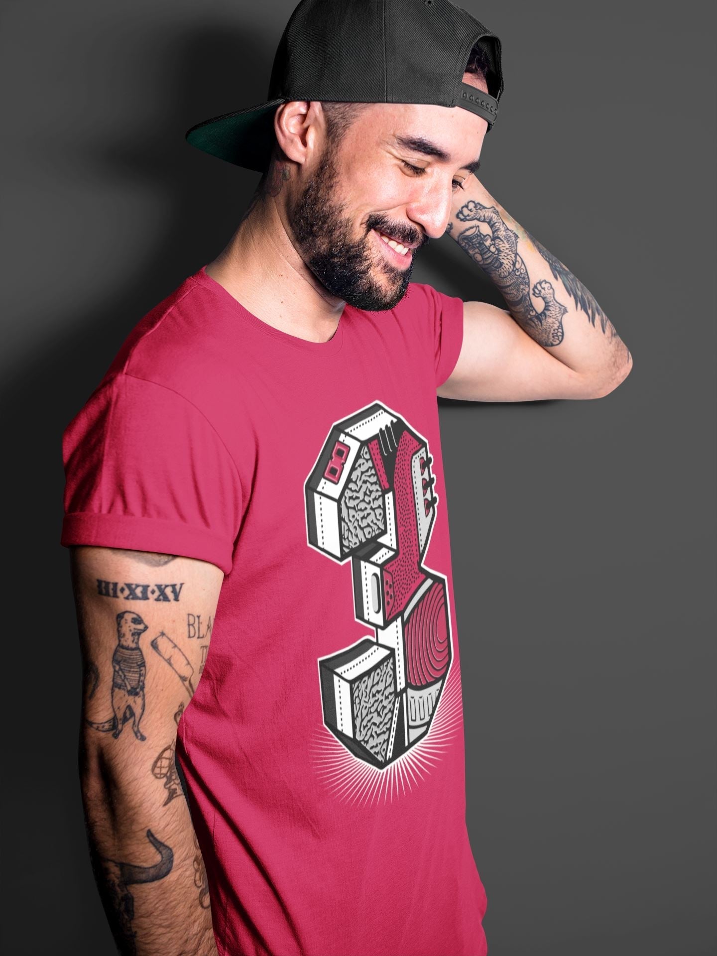 Three Statue Unisex Tops - Air Jordan 3 Cardinal