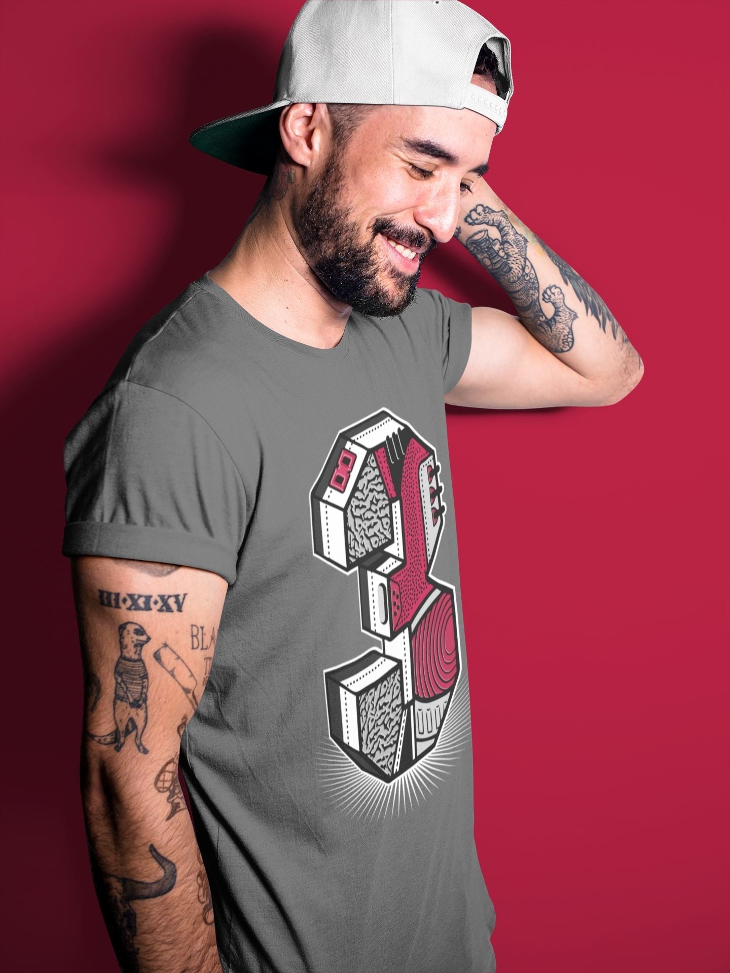 Three Statue Unisex Tops - Air Jordan 3 Cardinal