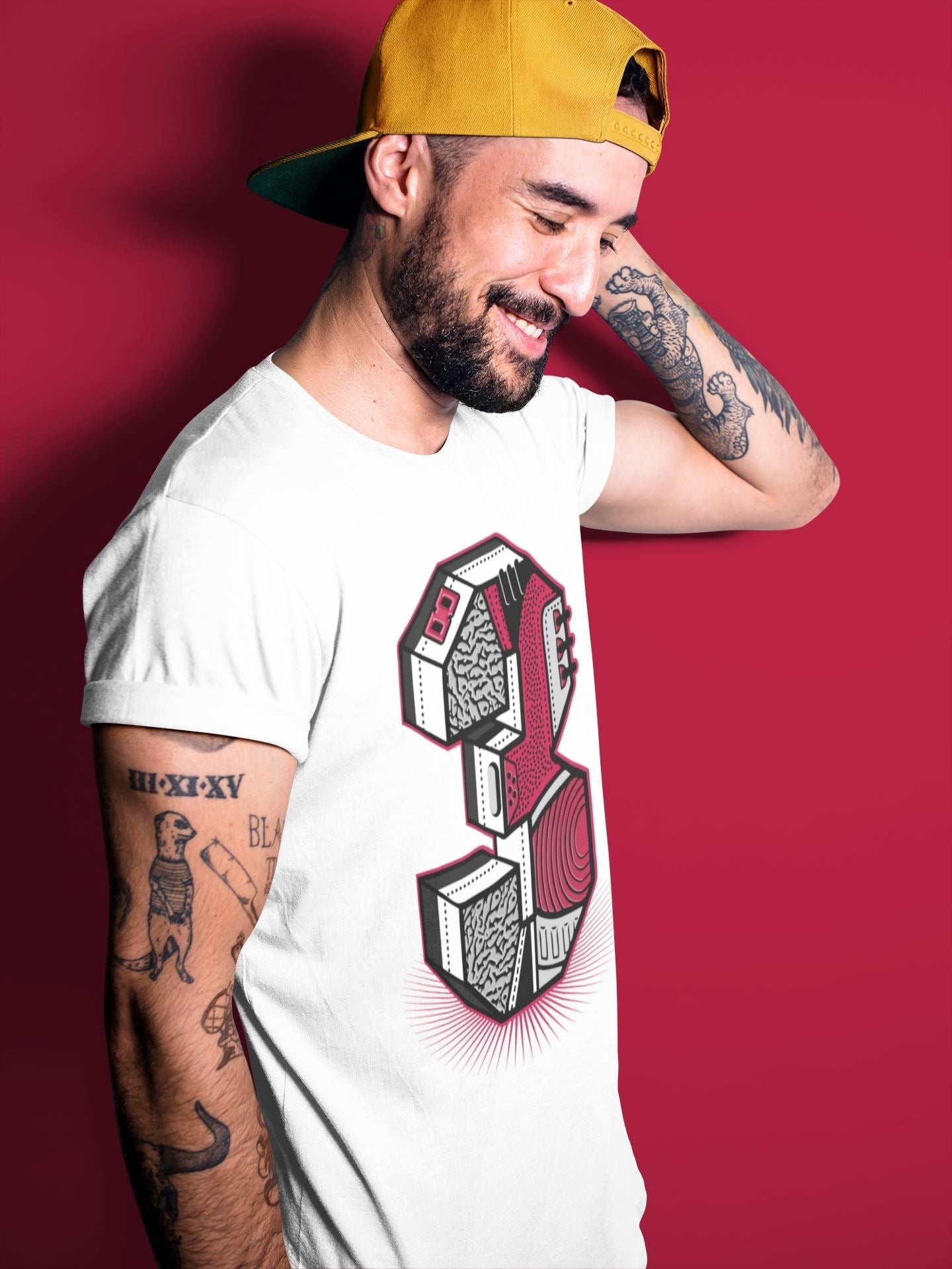 Three Statue Unisex Tops - Air Jordan 3 Cardinal