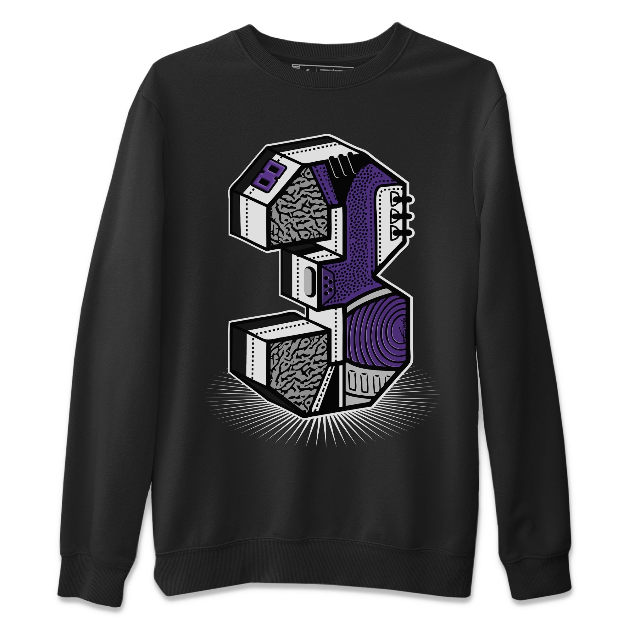 Three Statue Unisex Tops - Air Jordan 3 Dark Iris