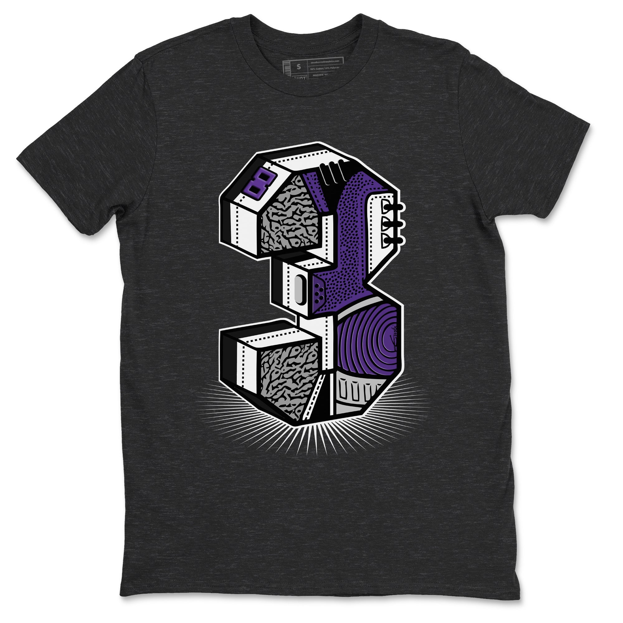 Three Statue Unisex Tops - Air Jordan 3 Dark Iris