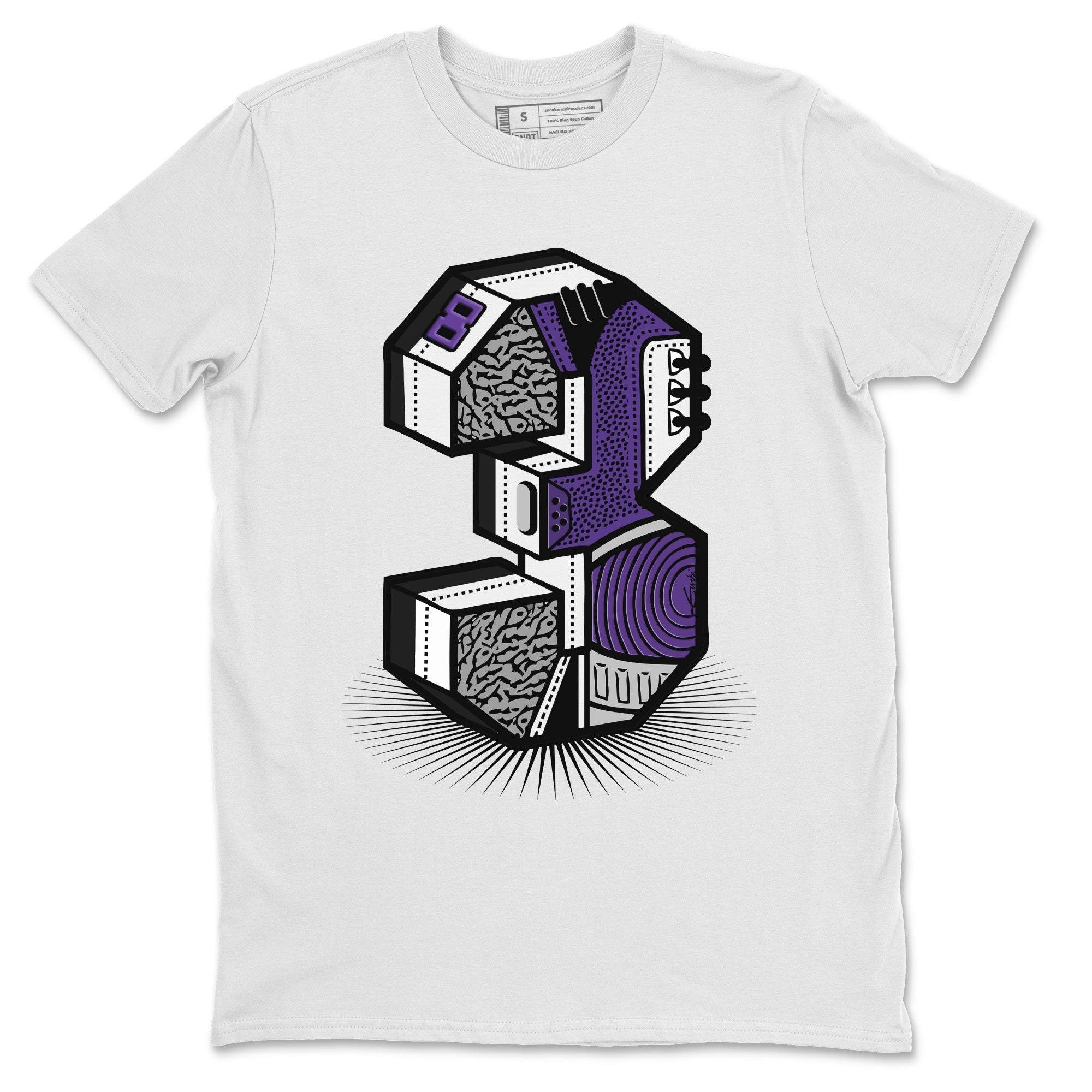 Three Statue Unisex Tops - Air Jordan 3 Dark Iris