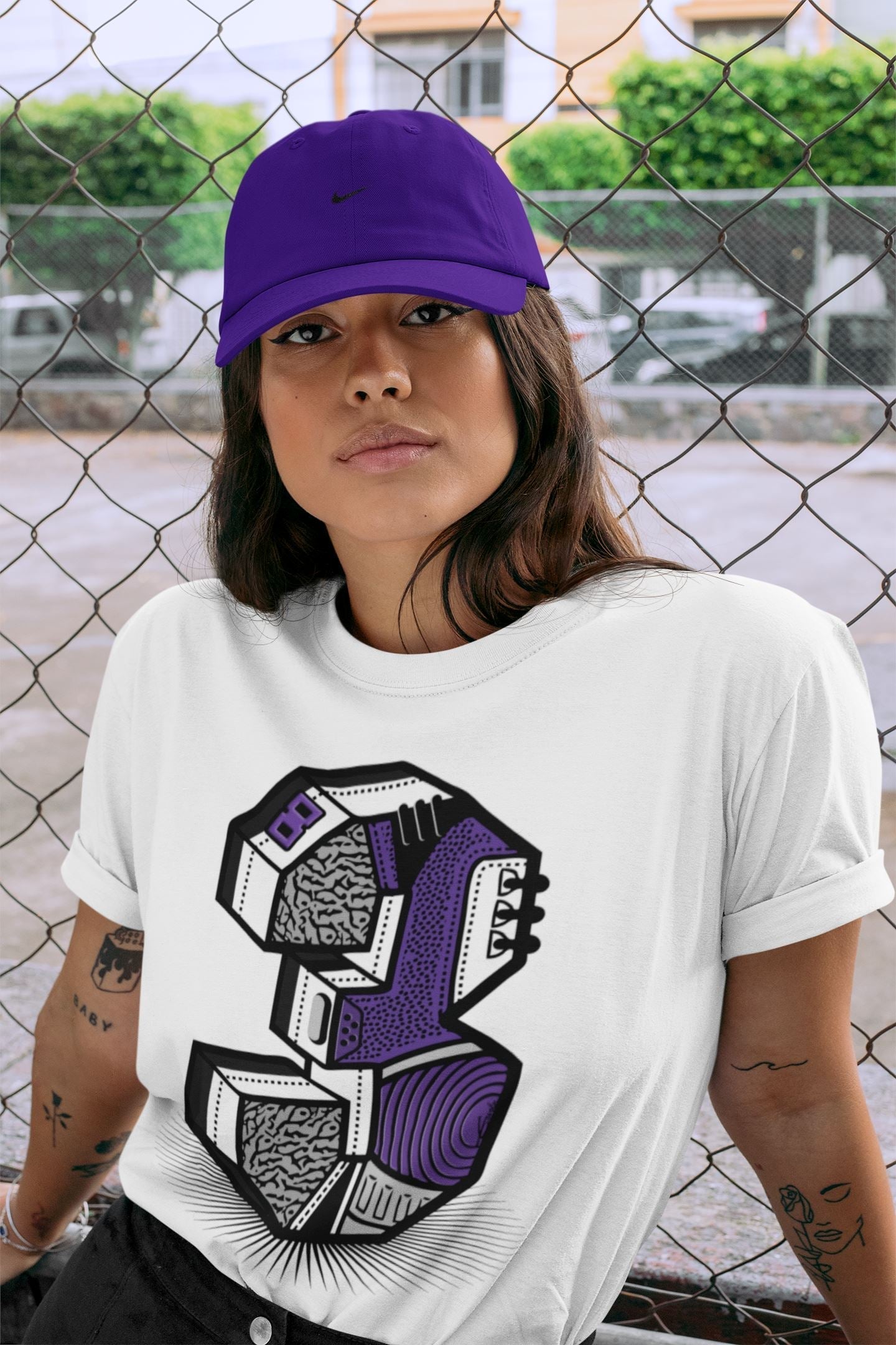 Three Statue Unisex Tops - Air Jordan 3 Dark Iris