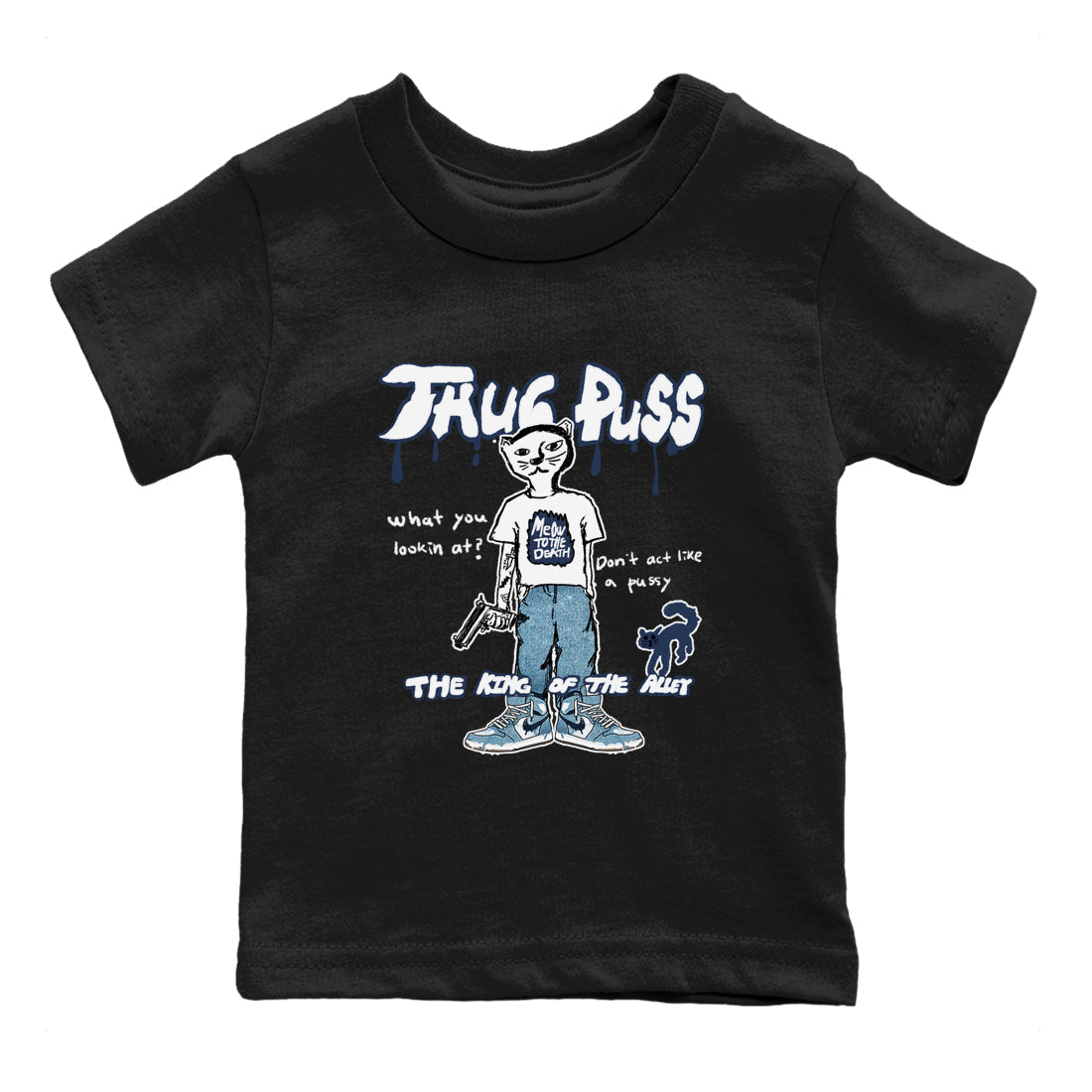 Thug Puss snkmatch Tees Kids - Air Jordan 1 Denim 2024