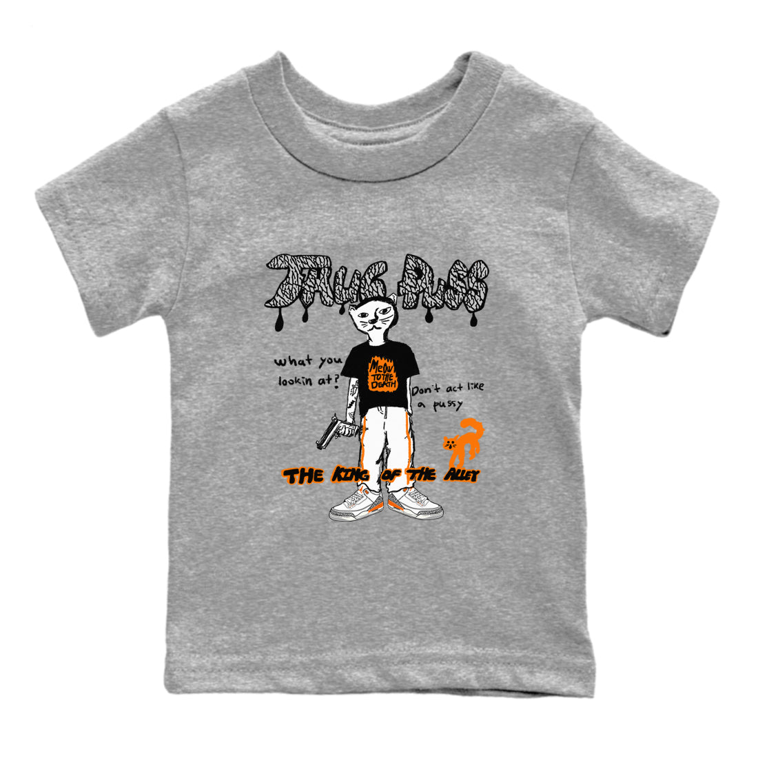 Thug Puss snkmatch Tees Kids - Air Jordan 3 Georgia Peach