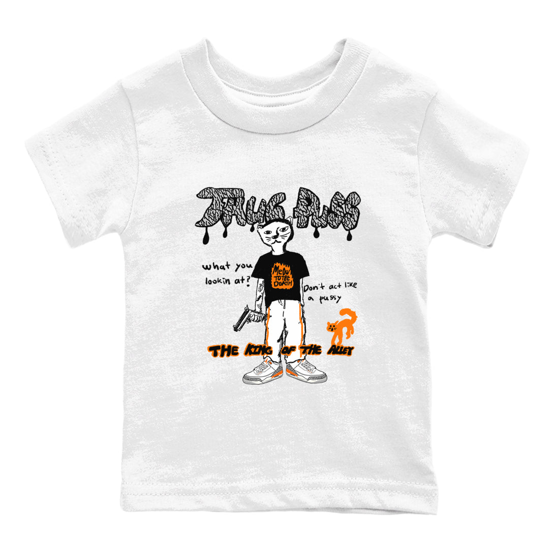 Thug Puss snkmatch Tees Kids - Air Jordan 3 Georgia Peach