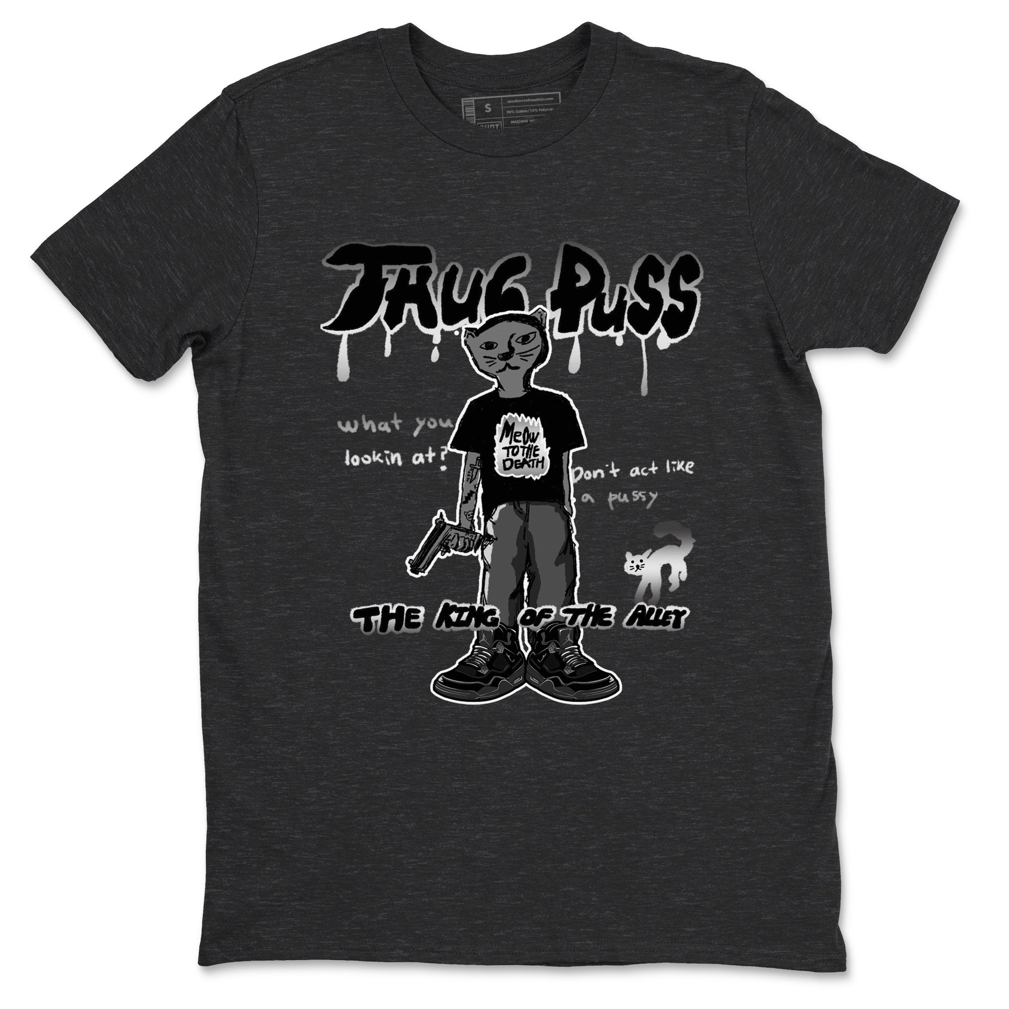 Thug Puss snkmatch Tees - Air Jordan 4 Black Cat