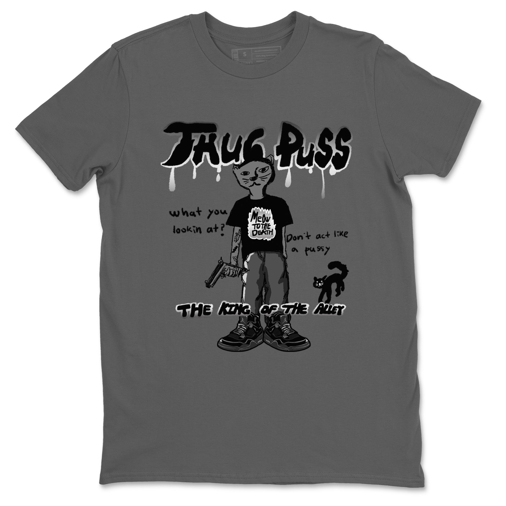 Thug Puss snkmatch Tees - Air Jordan 4 Black Cat
