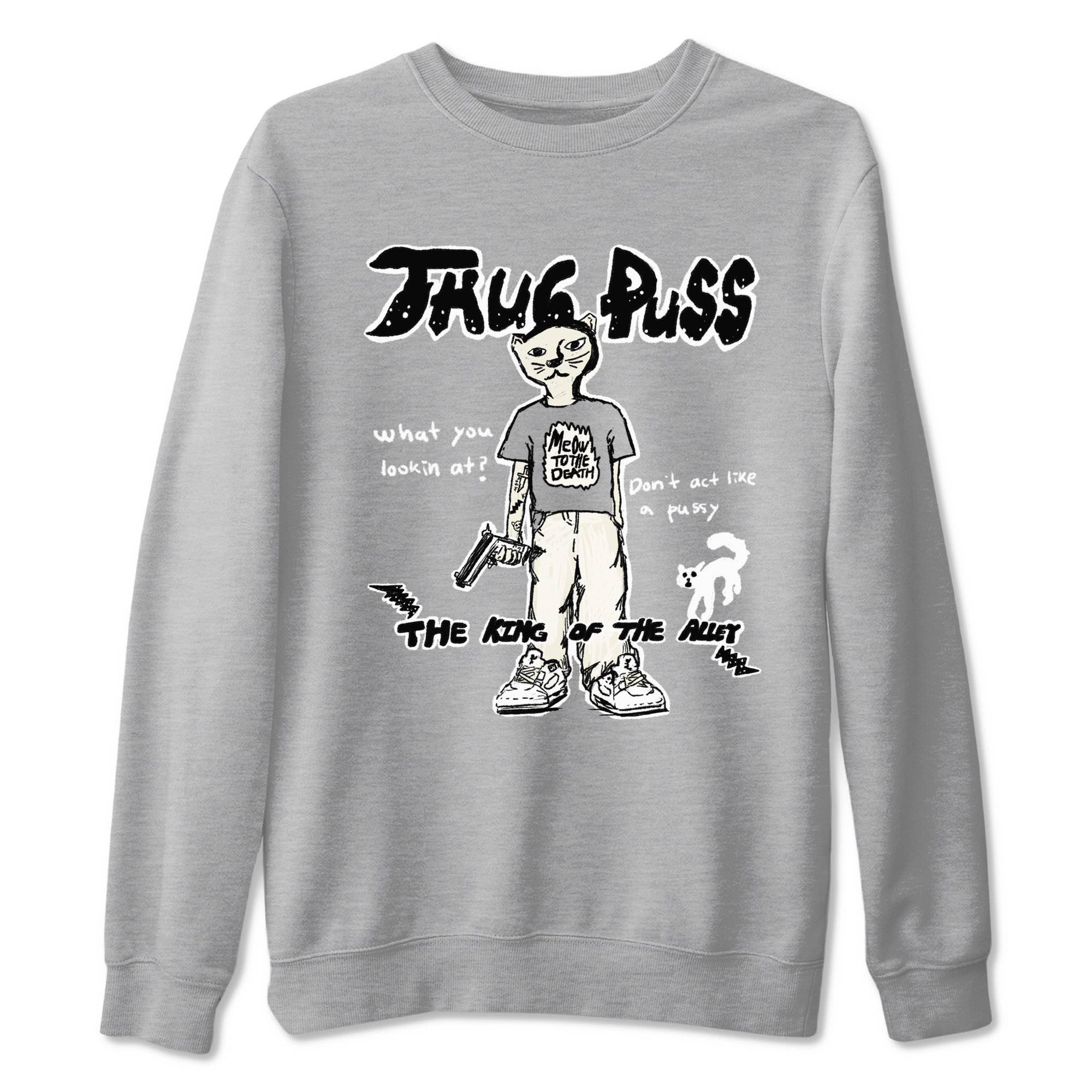 Thug Puss snkmatch Tees - Air Jordan 5 Sail