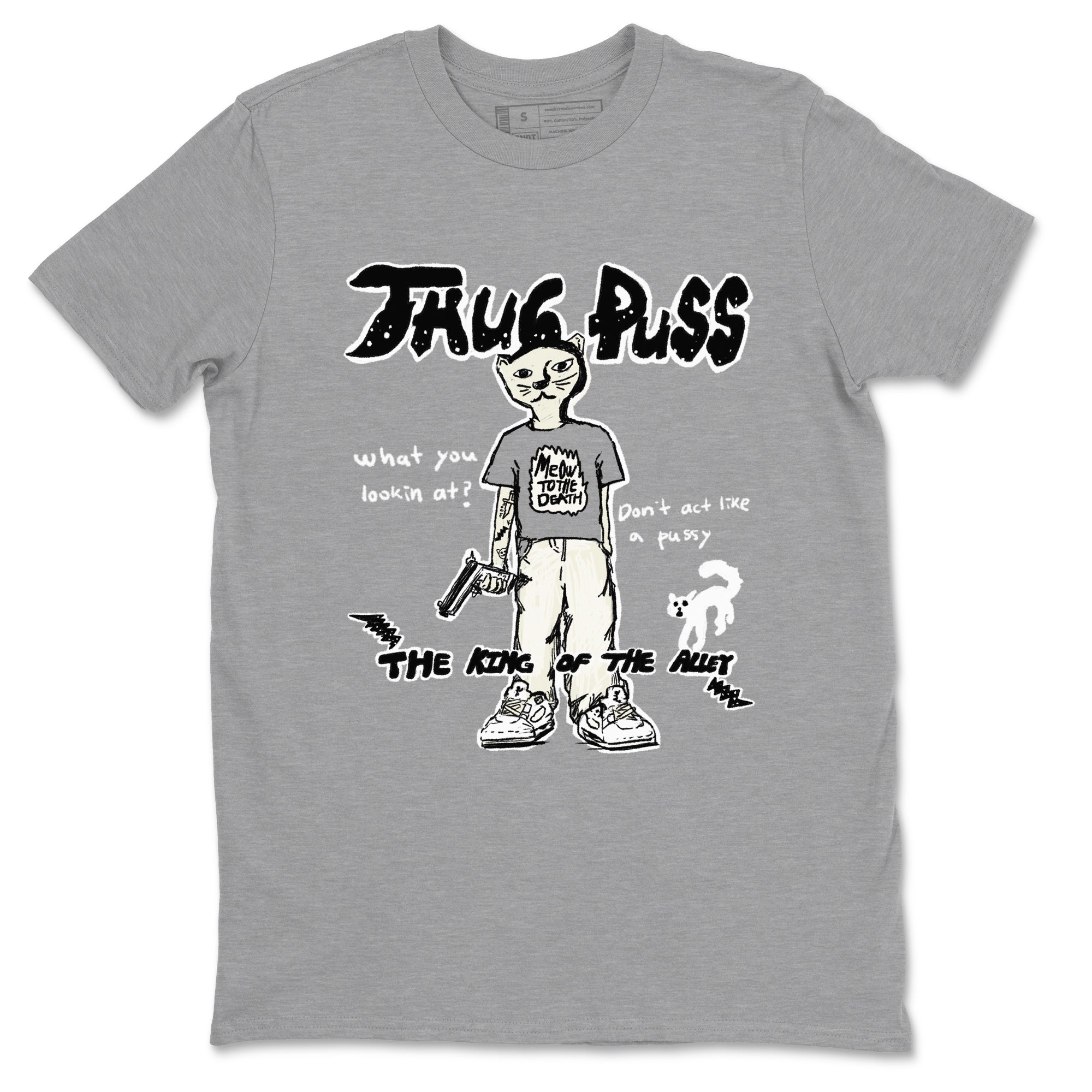 Thug Puss snkmatch Tees - Air Jordan 5 Sail