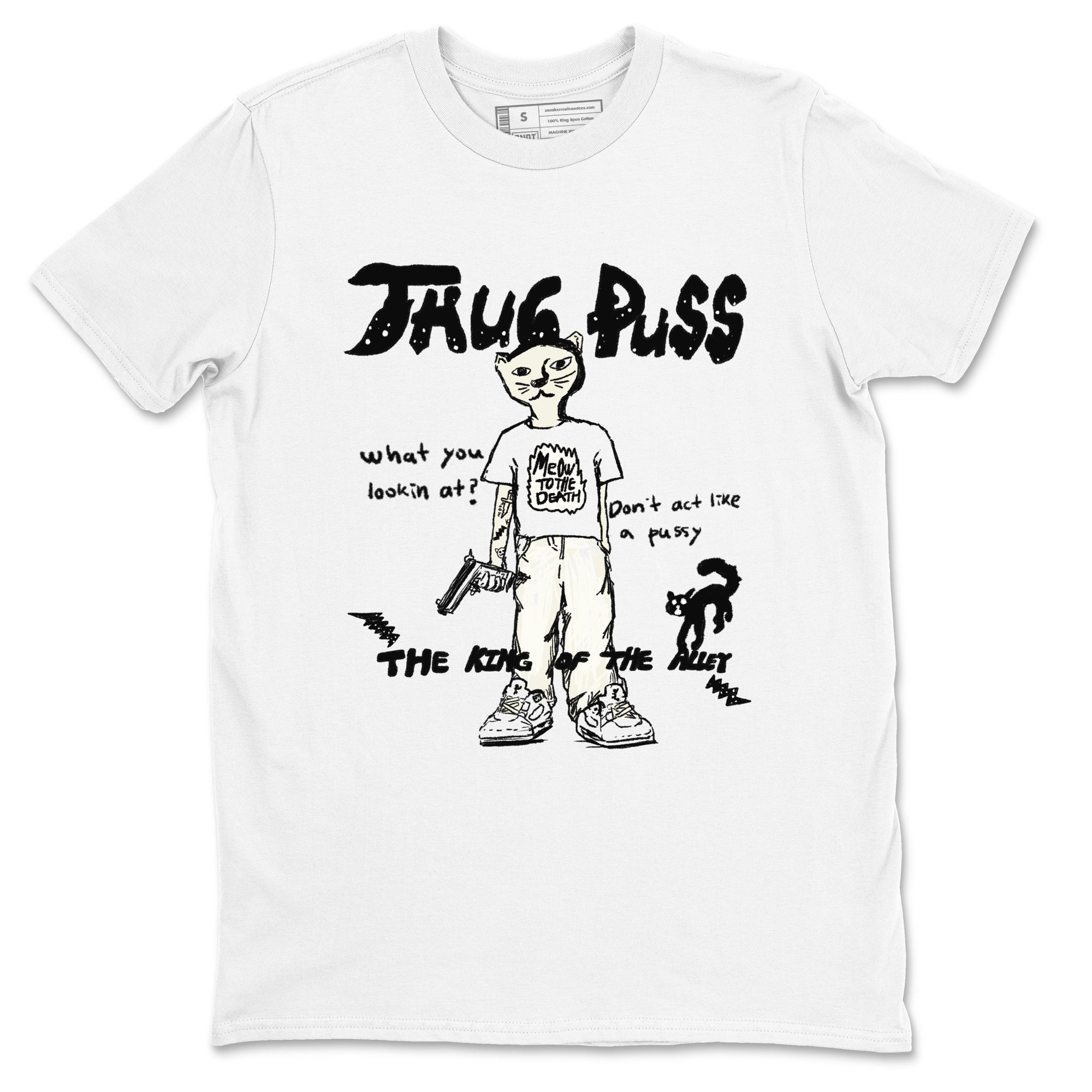 Thug Puss snkmatch Tees - Air Jordan 5 Sail