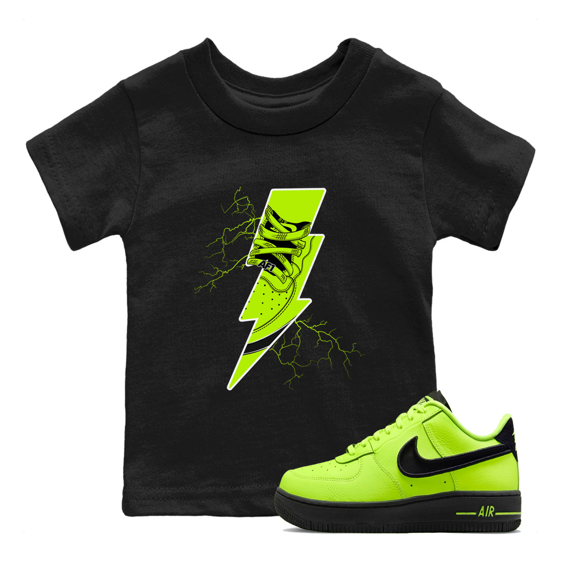 Thunder Kick snkmatch Tees Kids - Air Force 1 Volt