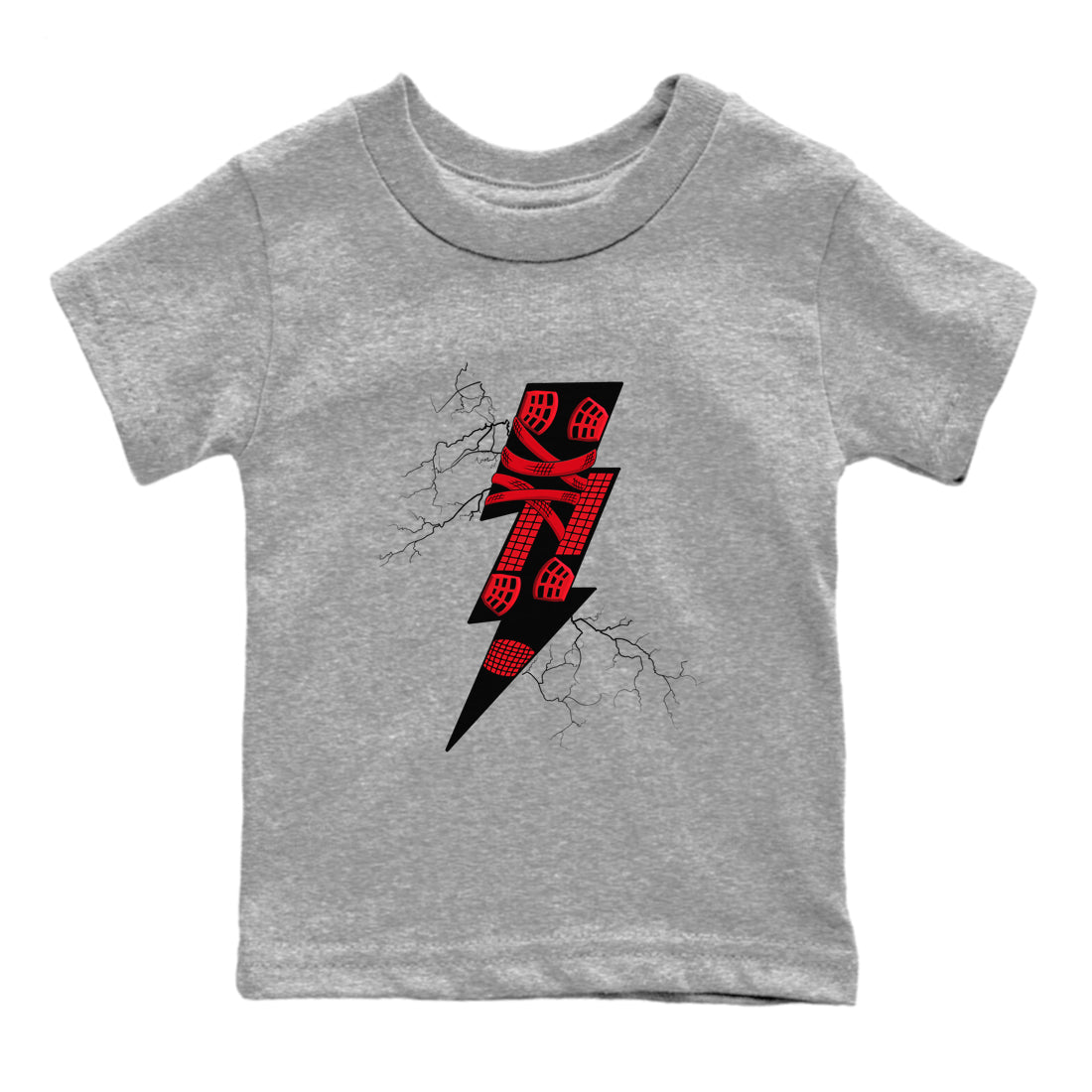 Thunder Kick snkmatch Tees Kids - Air Jordan 4 Red Thunder