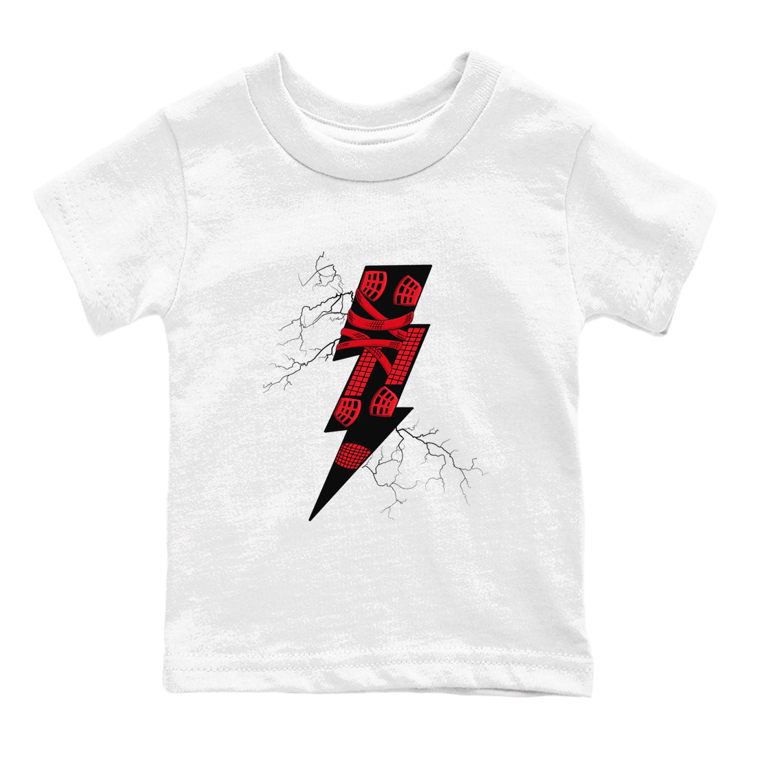 Thunder Kick snkmatch Tees Kids - Air Jordan 4 Red Thunder