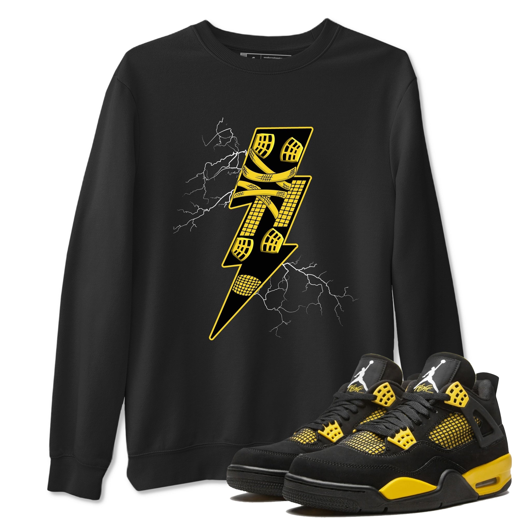Thunder Kick snkmatch Tees - Air Jordan 4 Thunder