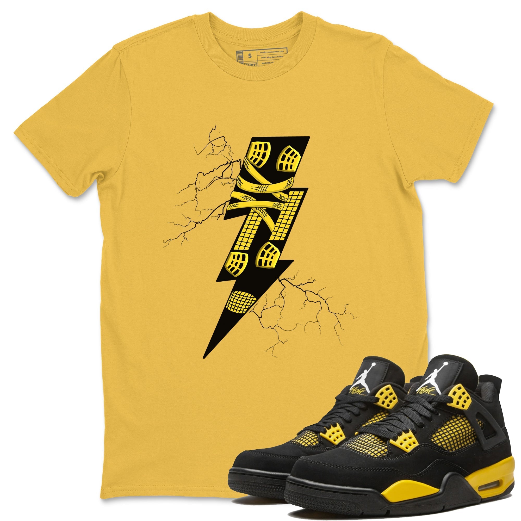 Thunder Kick snkmatch Tees - Air Jordan 4 Thunder