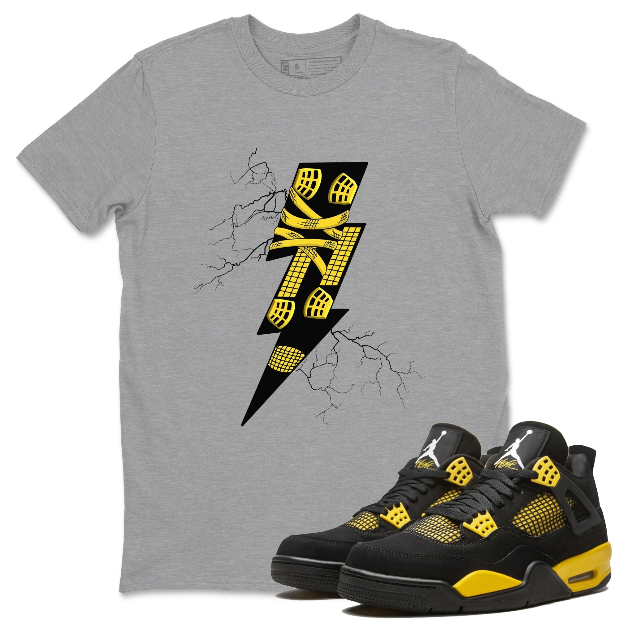 Thunder Kick snkmatch Tees - Air Jordan 4 Thunder