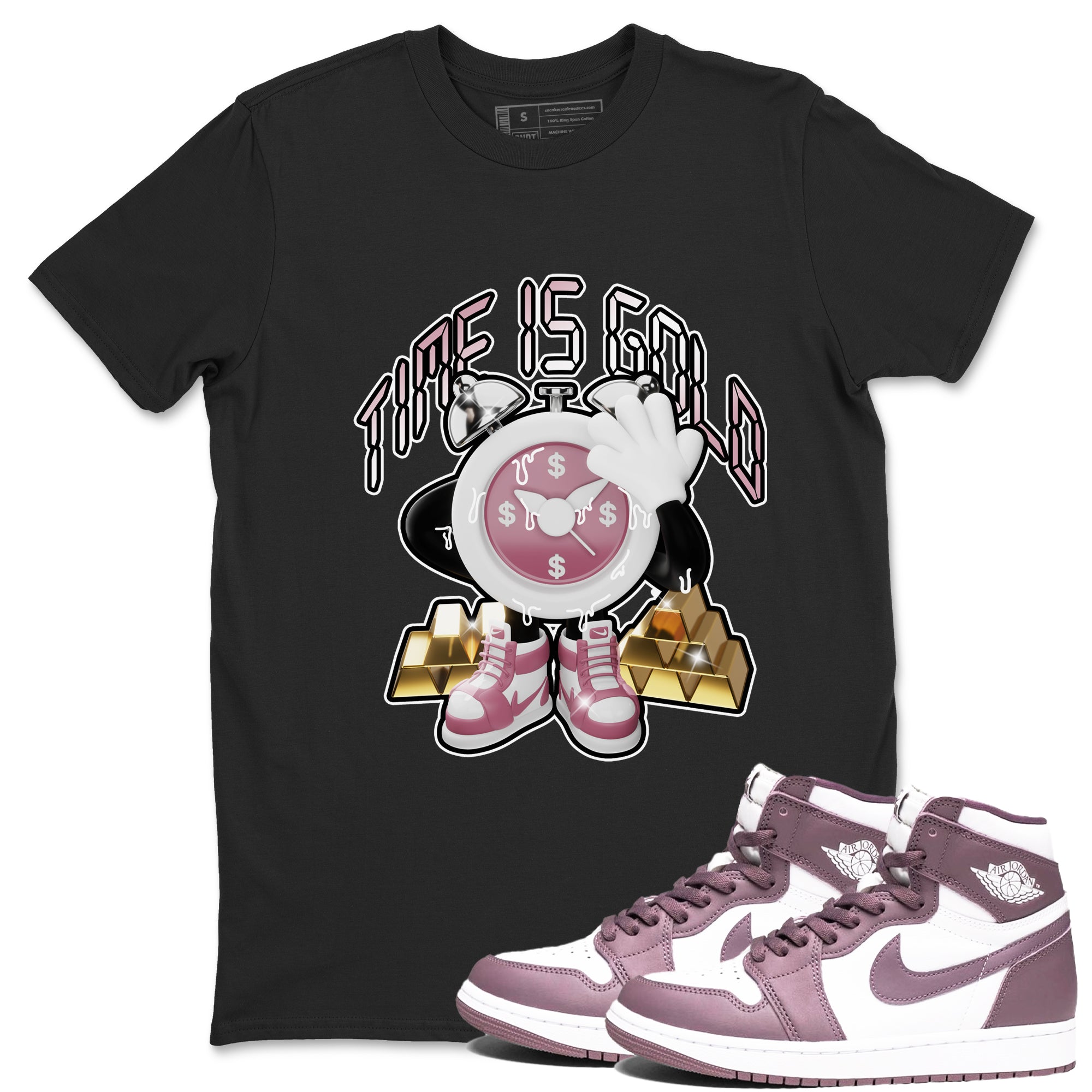 Time Is Gold snkmatch Tee - Air Jordan 1 Mauve