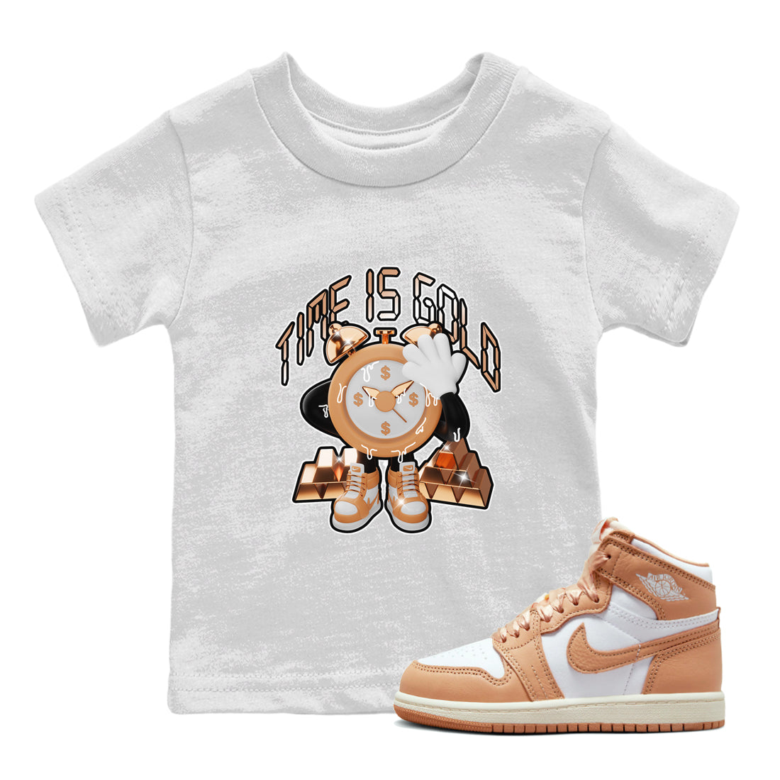 Time Is Gold snkmatch Tee Kids - Air Jordan 1 Praline