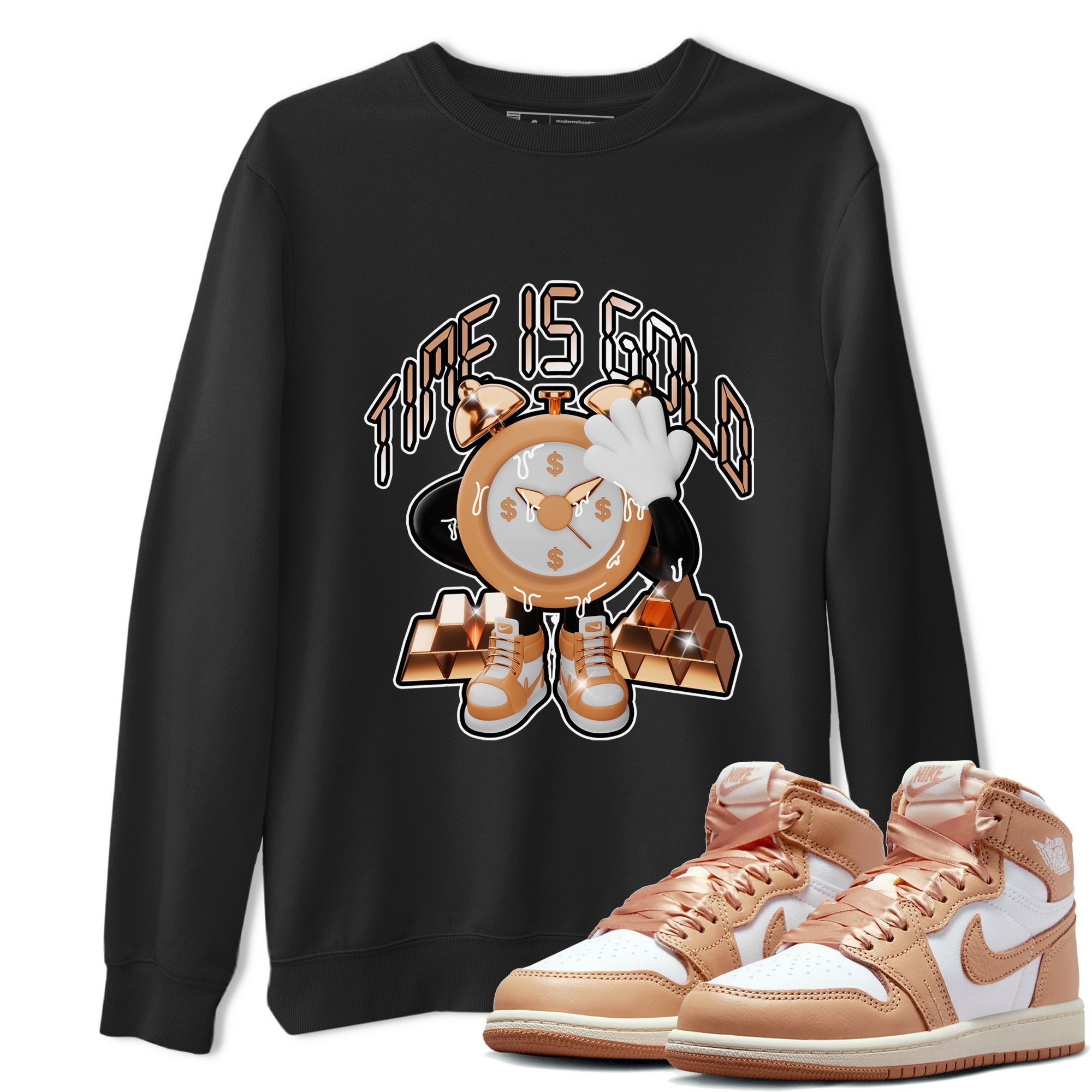 Time Is Gold snkmatch Tee - Air Jordan 1 Praline