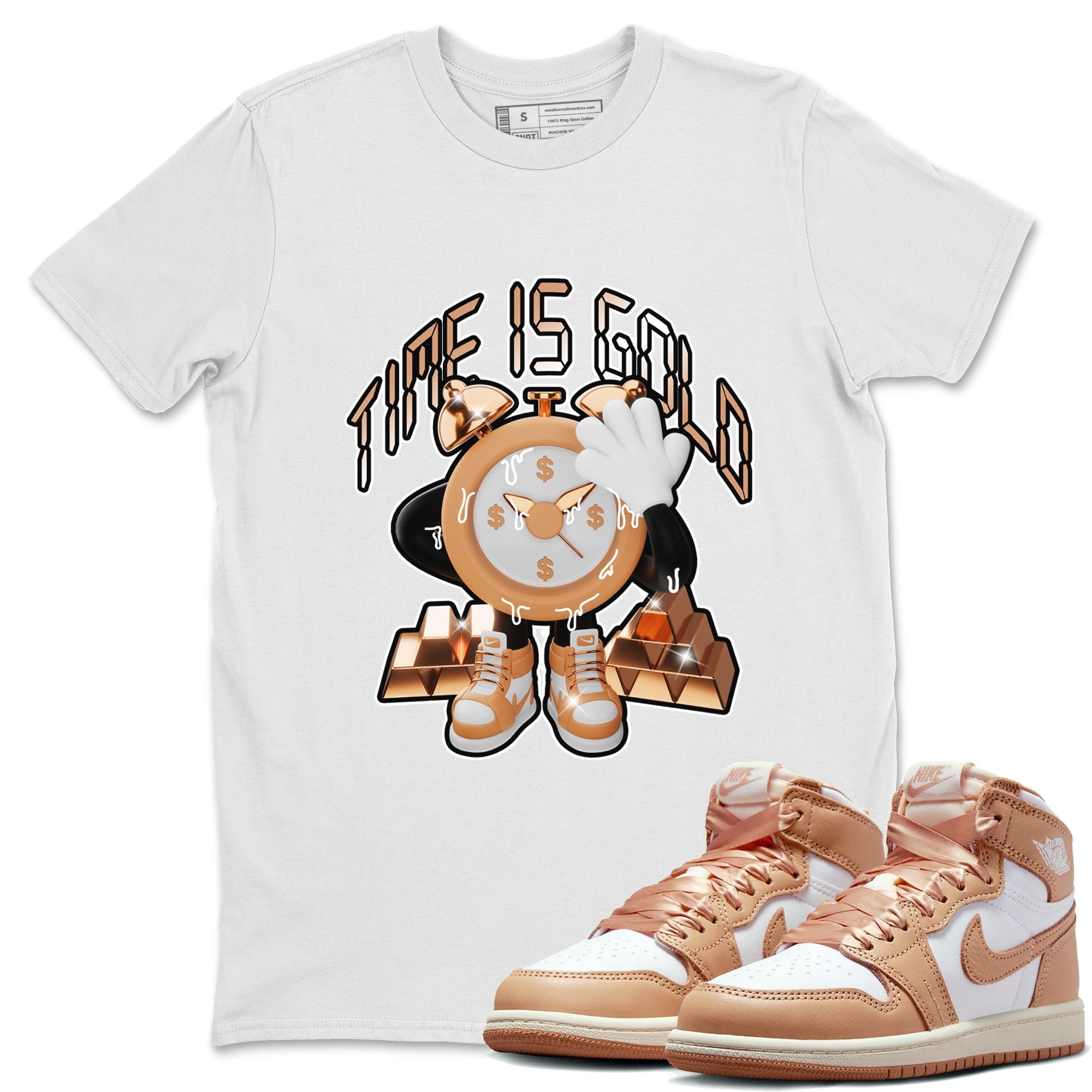 Time Is Gold snkmatch Tee - Air Jordan 1 Praline