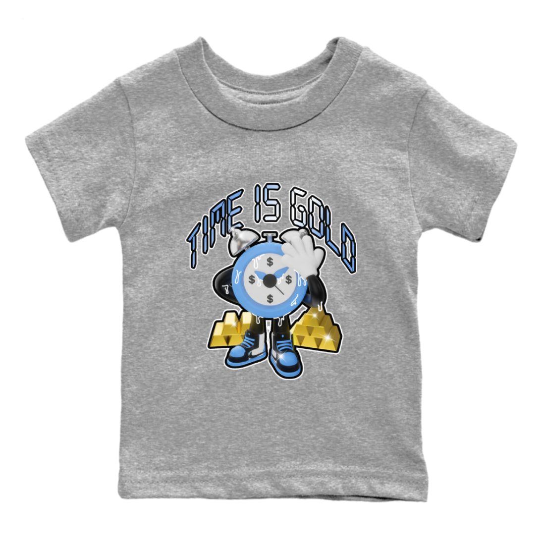 Time Is Gold snkmatch Tee Kids - Air Jordan 1 UNC Toe