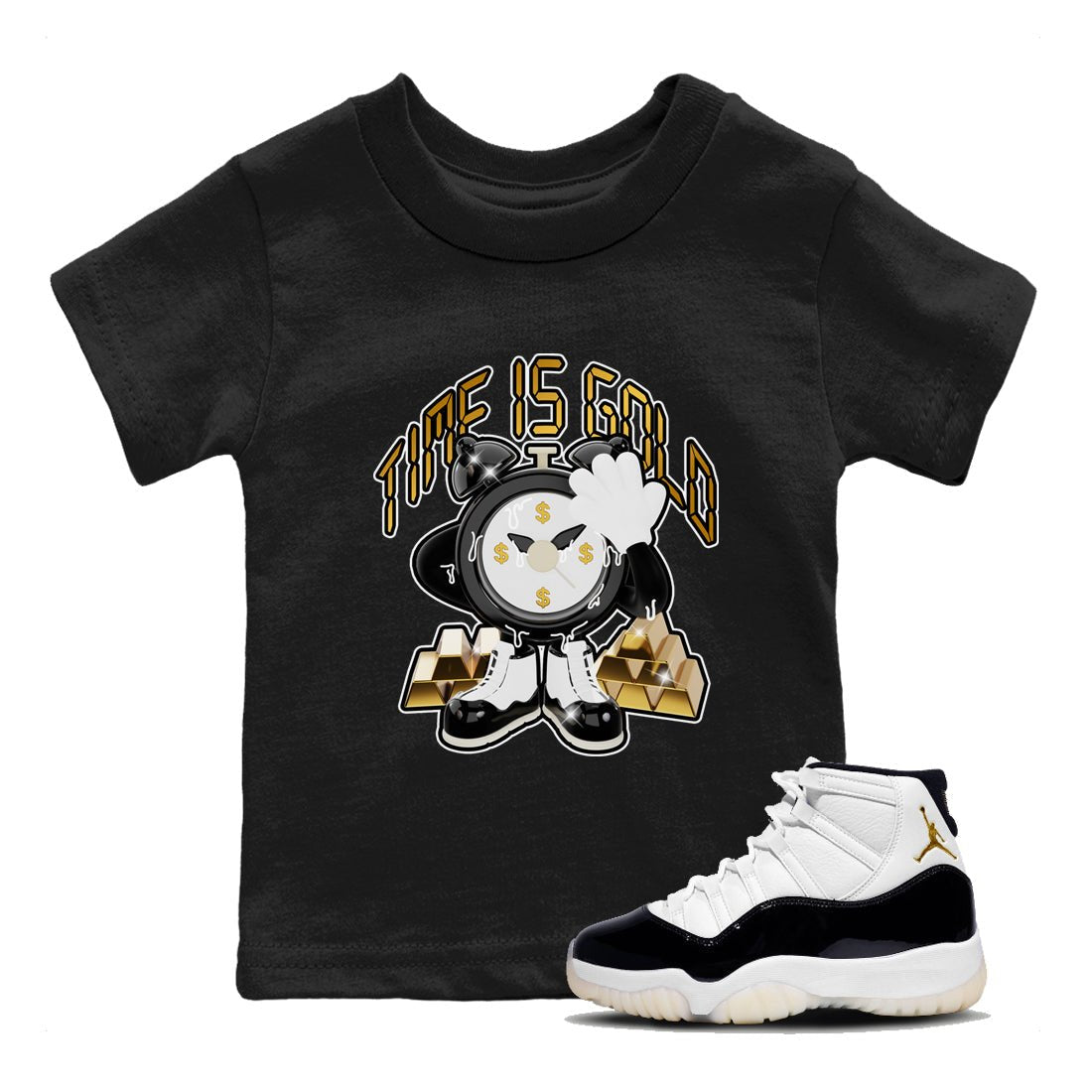 Time Is Gold snkmatch Tee Kids - Air Jordan 11 Gratitude