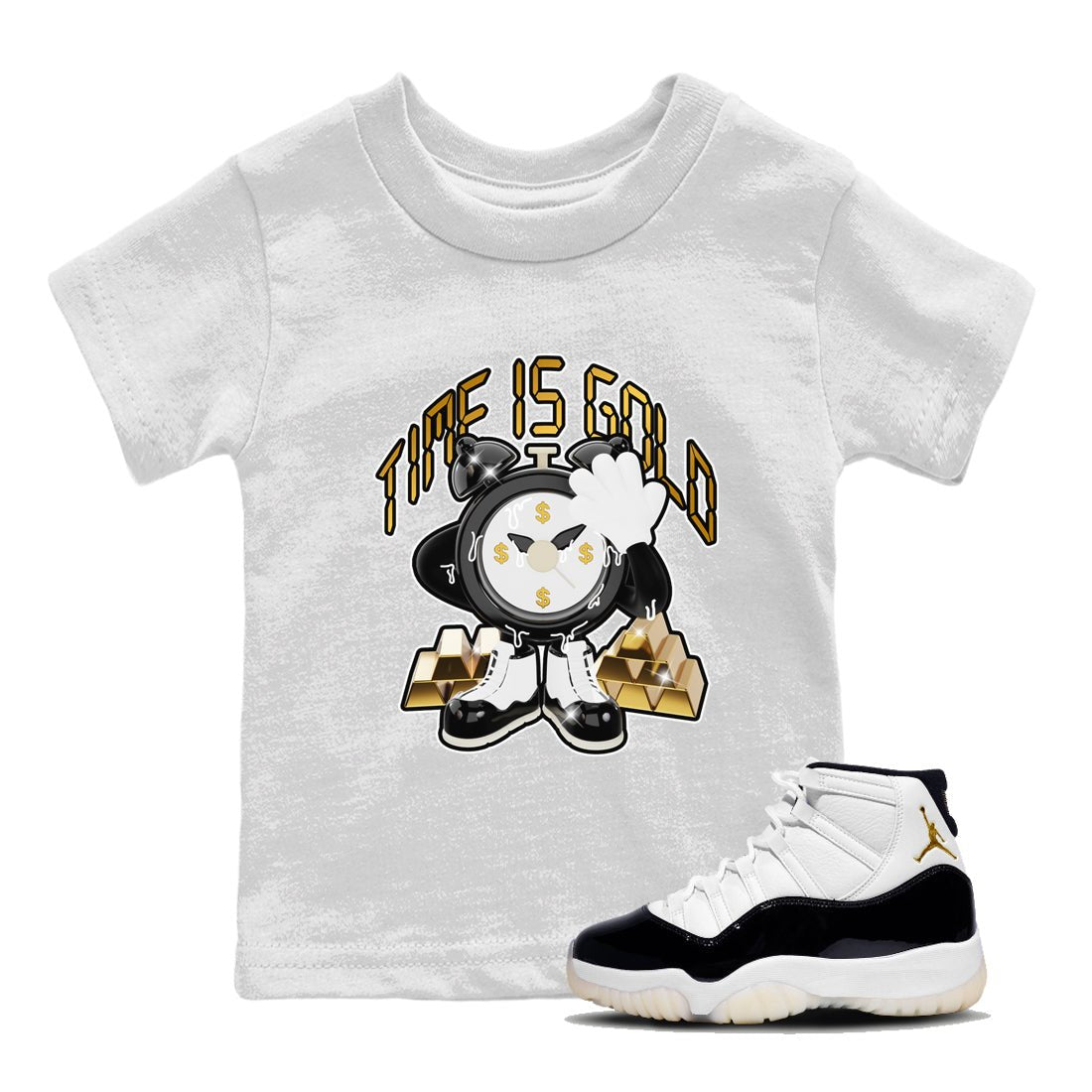 Time Is Gold snkmatch Tee Kids - Air Jordan 11 Gratitude