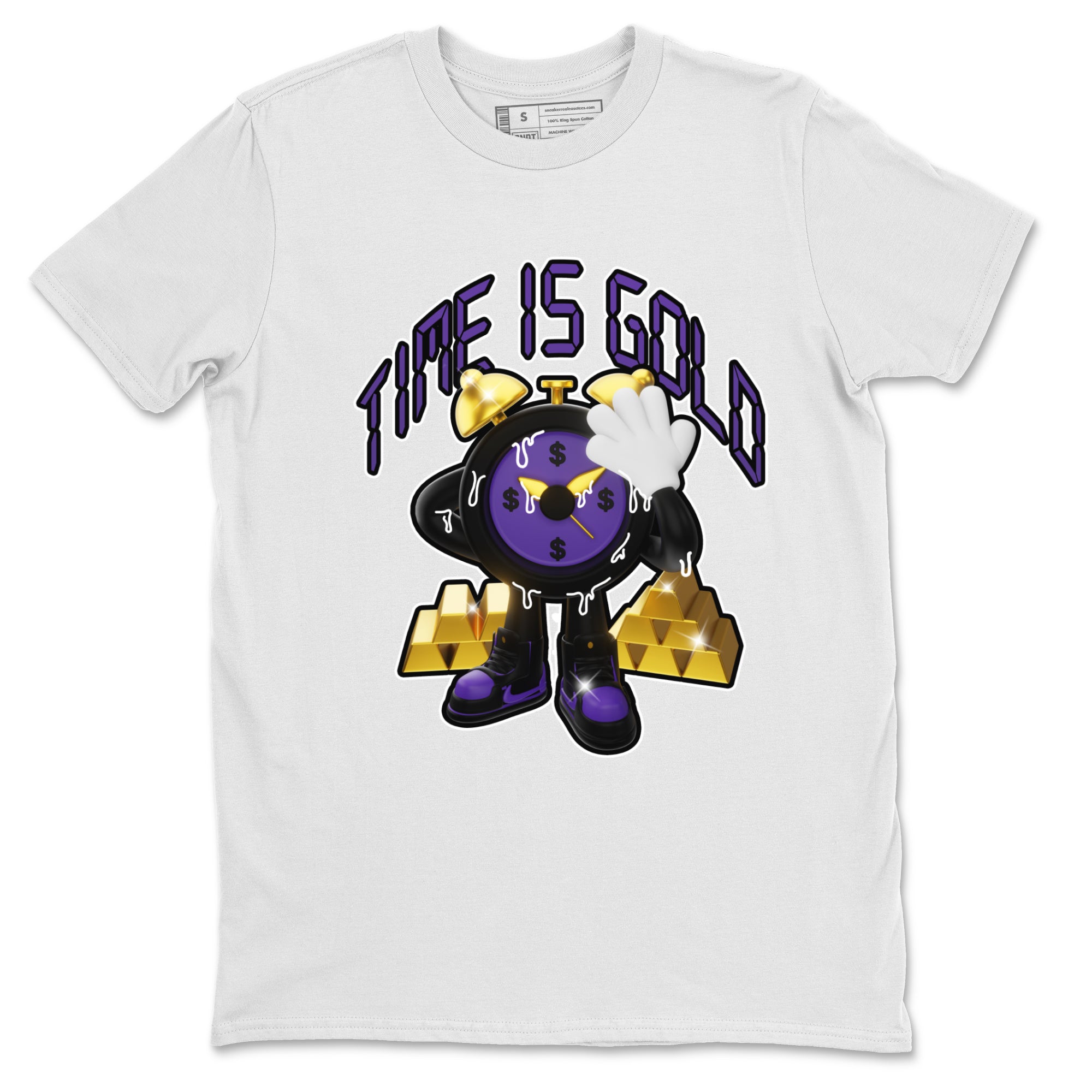 Time Is Gold snkmatch Tee - Air Jordan 12 Field Purple