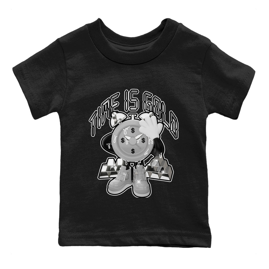 Time Is Gold snkmatch Tee Kids - Air Jordan 4 Frozen Moments