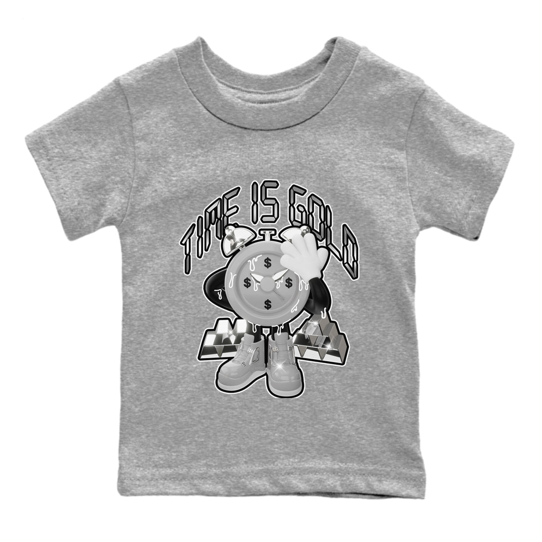 Time Is Gold snkmatch Tee Kids - Air Jordan 4 Frozen Moments