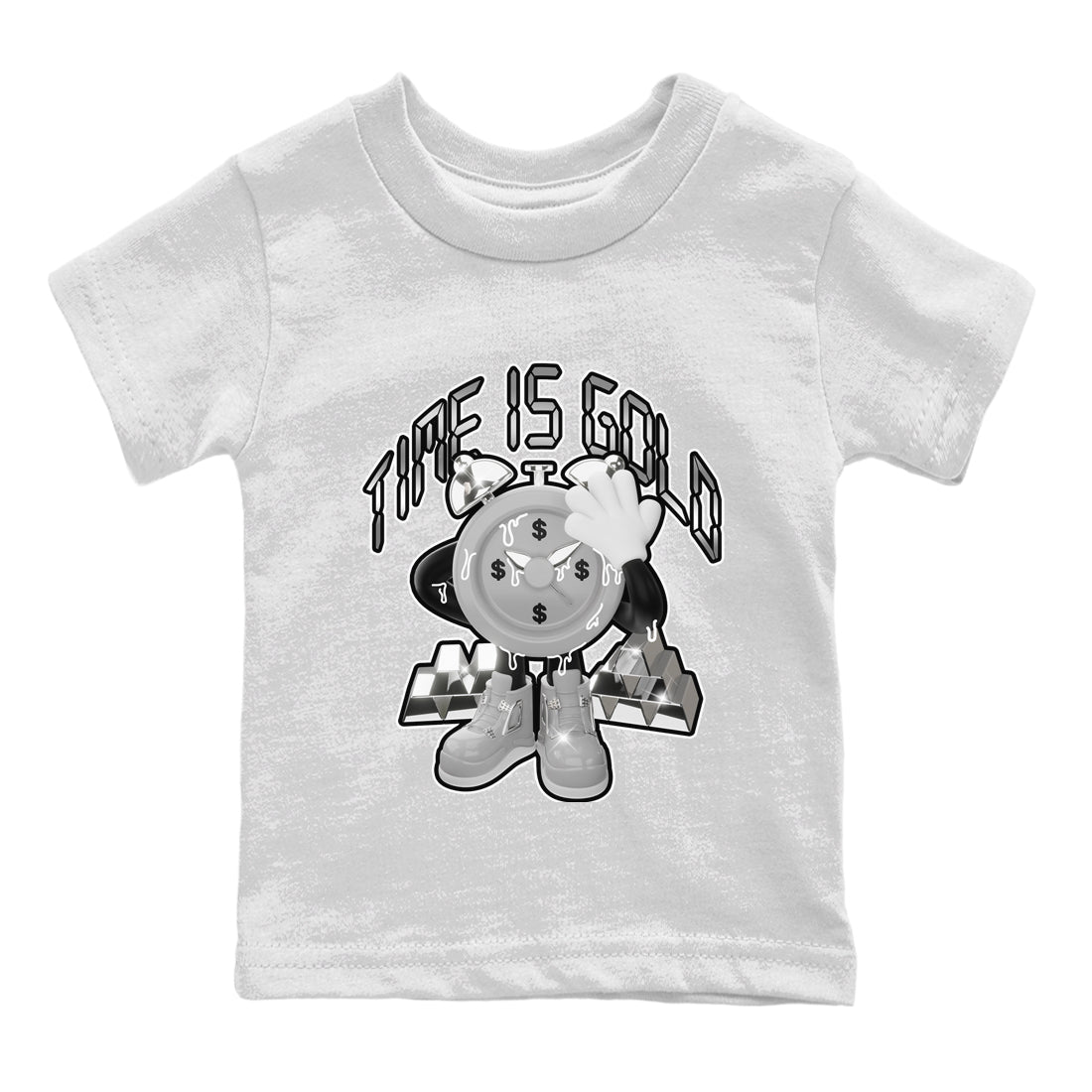 Time Is Gold snkmatch Tee Kids - Air Jordan 4 Frozen Moments